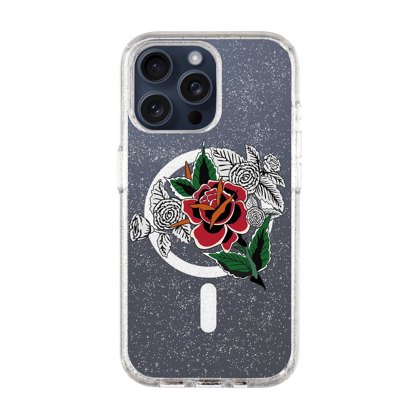 DRY ROSE-iPhone 15 Pro Max Shiny Kılıf MagSafe Özellikli