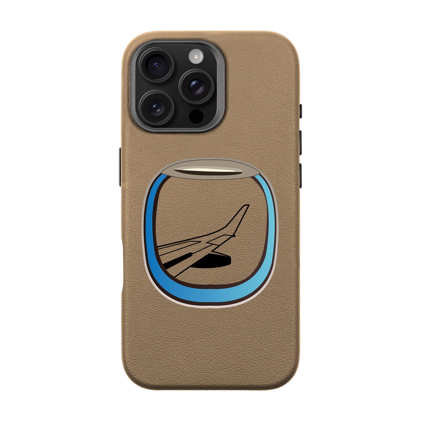 AIRCRAFT WINDOW-iPhone 16 Pro Max Leather Premium Kılıf MagSafe Özellikli
