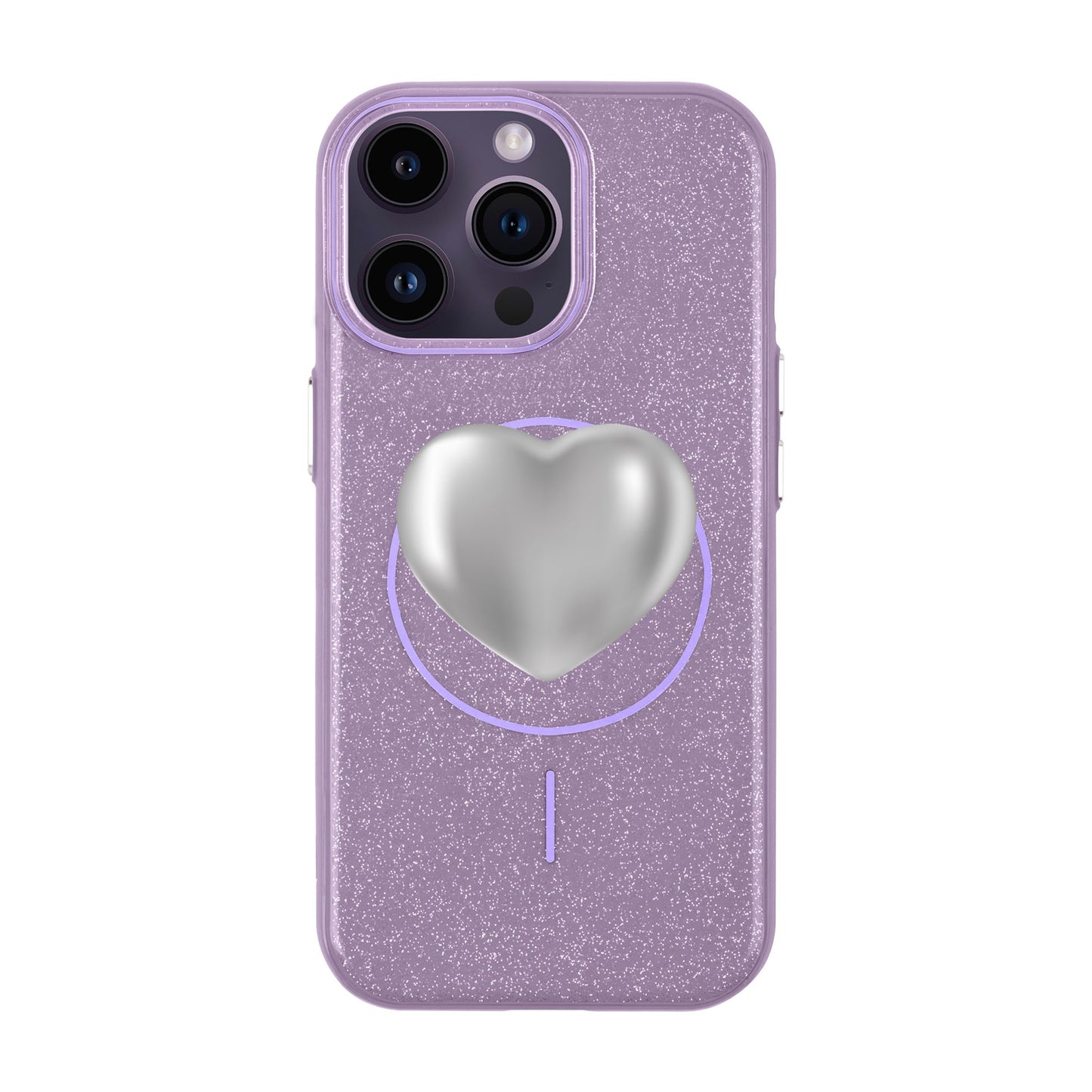 SILVER HEART-iPhone 14 Pro Max Radiant Kılıf MagSafe Özellikli