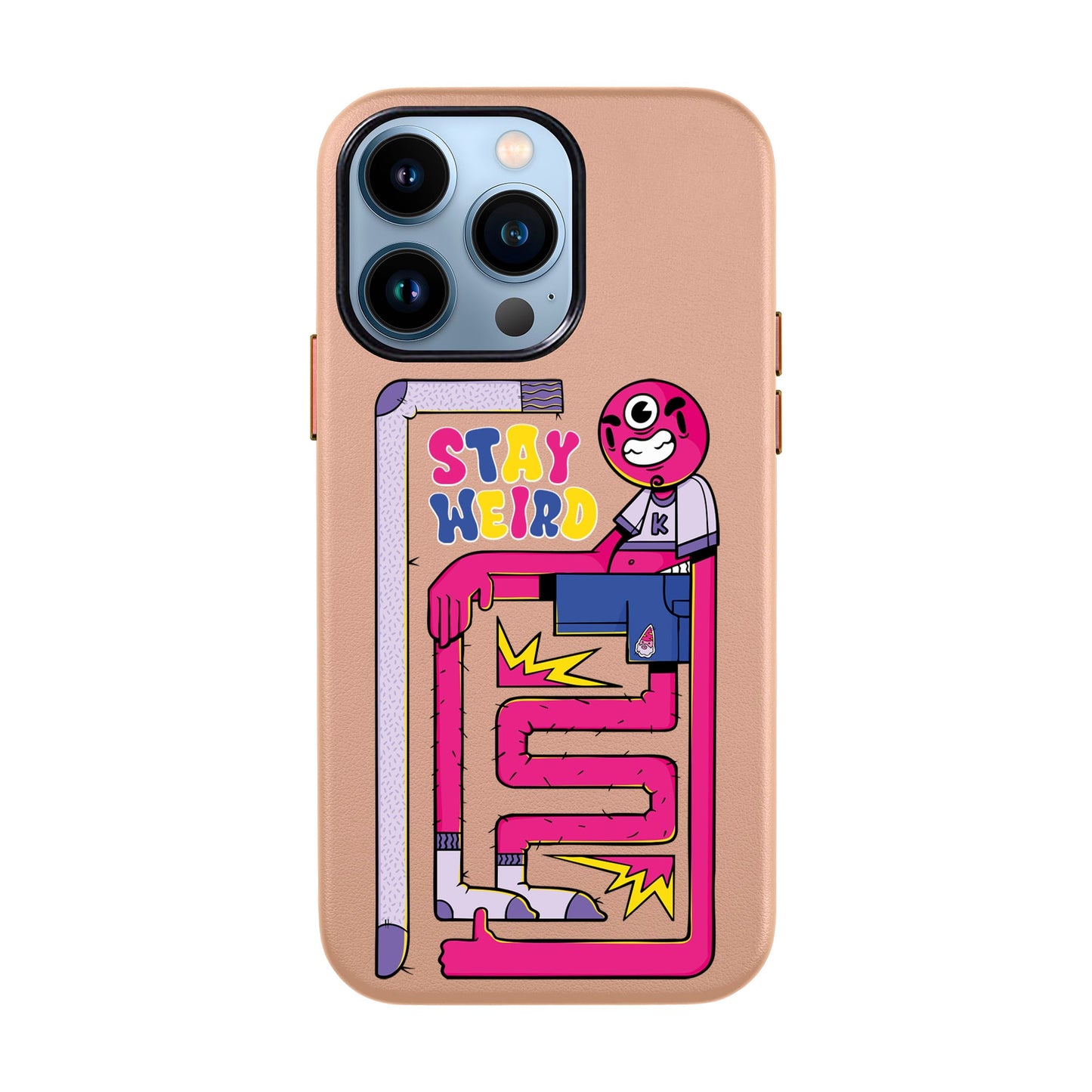 OG TOOTHY-iPhone 13 Pro Max Leather Kılıf