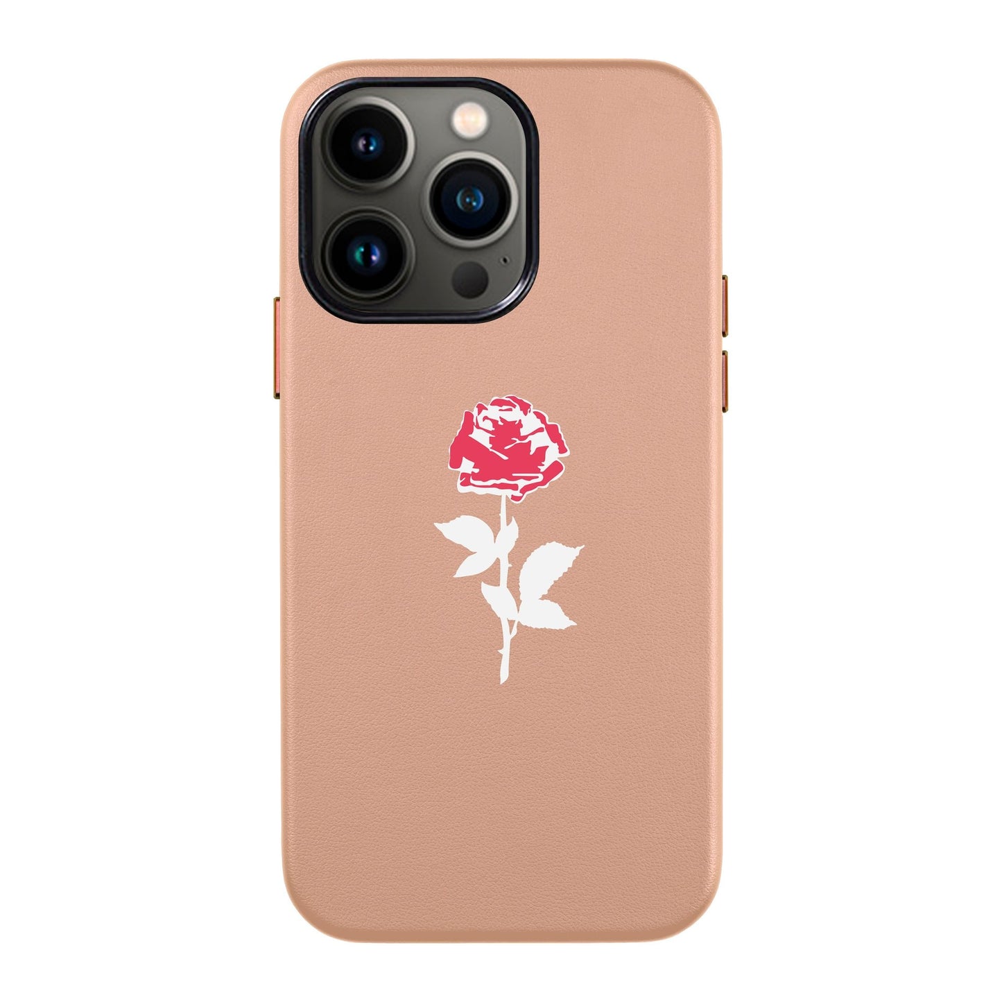 NATUREL ROSE-iPhone 13 Pro Max Leather Kılıf