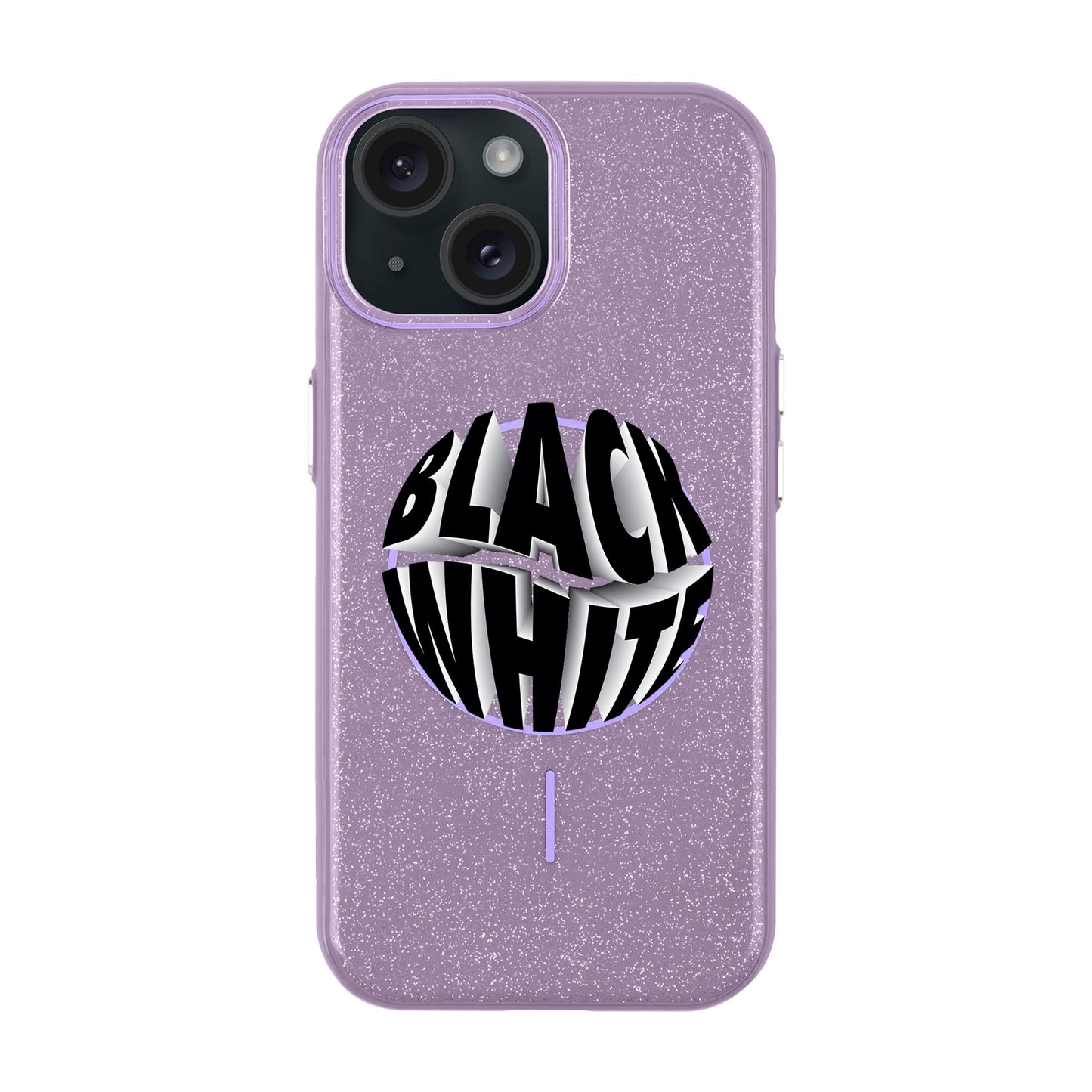 BLACK WHITE-iPhone 15 Plus Radiant Kılıf MagSafe Özellikli