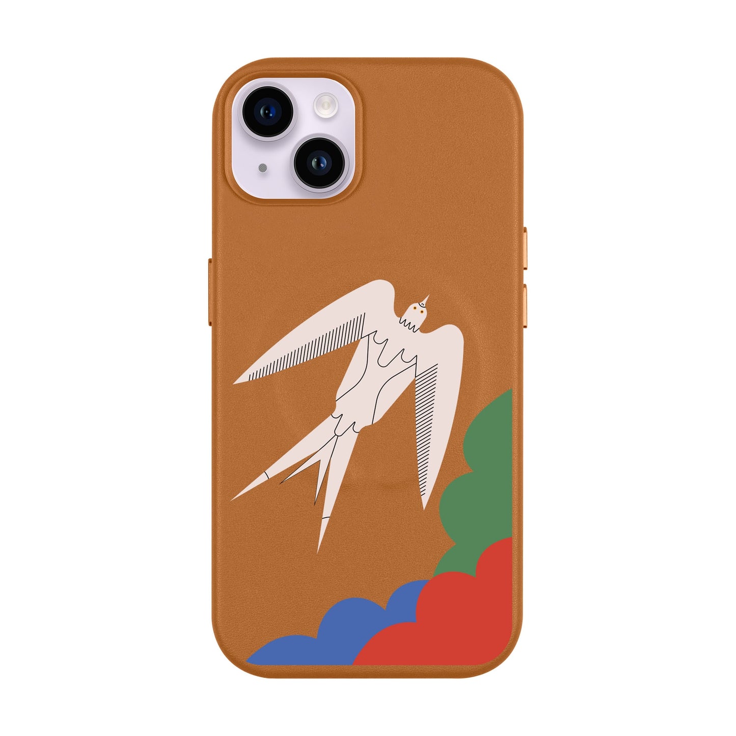 L’OISEAU LIBRE-iPhone 14 Plus Leather Kılıf MagSafe Özellikli