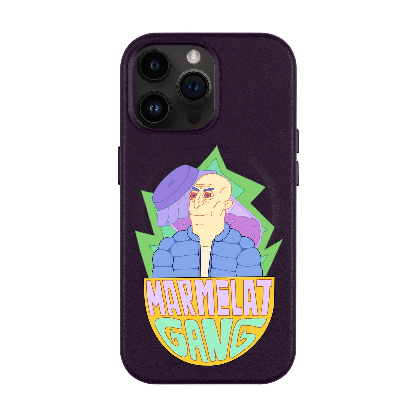 MARMELAT GANG-iPhone 14 Pro Max Leather Kılıf MagSafe Özellikli