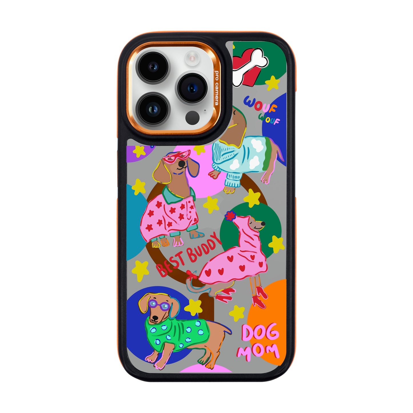 DOG MOM-iPhone 14 Pro Max Dark Kılıf MagSafe Özellikli