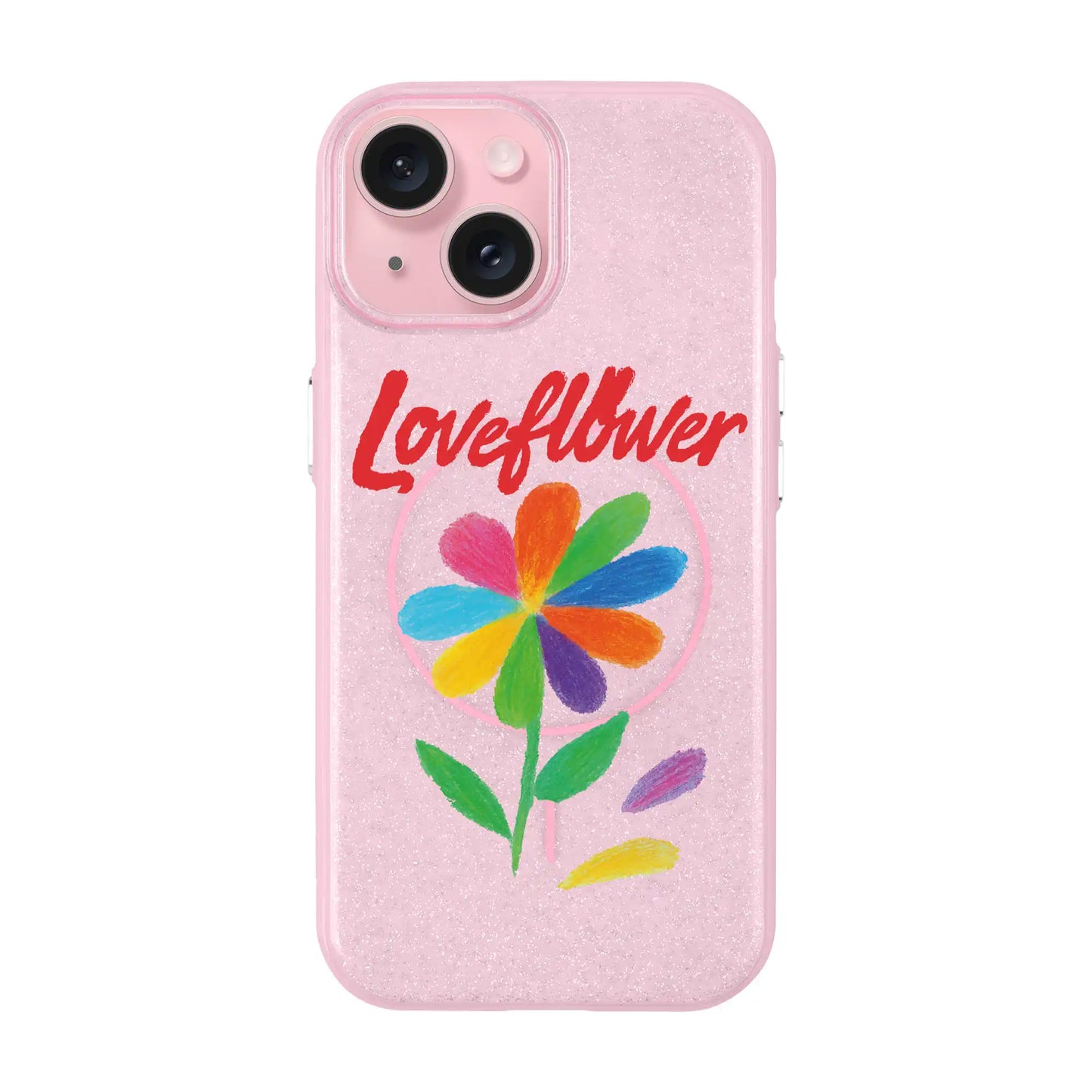LOVE FLOWER-iPhone 14 Plus Radiant Kılıf MagSafe Özellikli