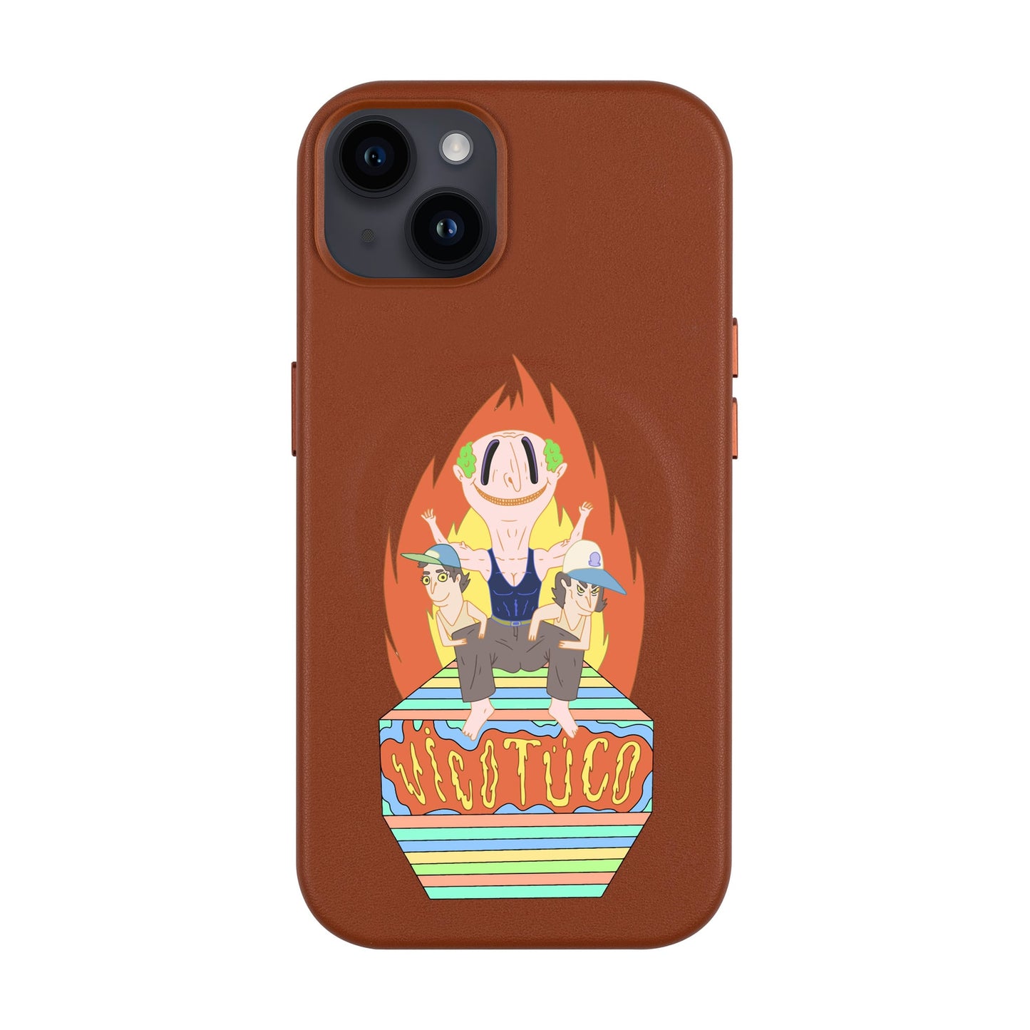 VİCOTÜCO ADAM-iPhone 14 Plus Leather Kılıf MagSafe Özellikli