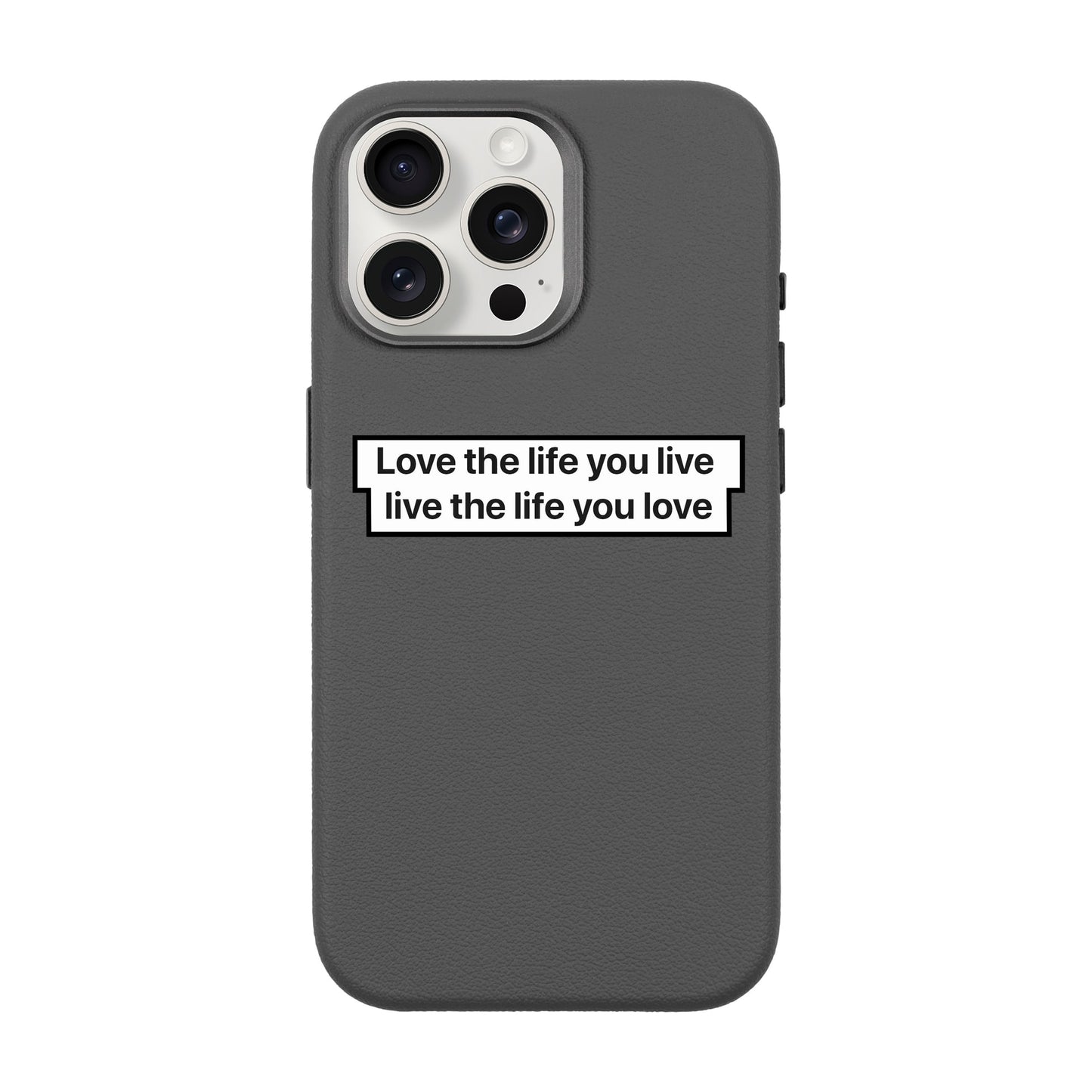 LOVE THE LIFE-iPhone 15 Pro Max Leather Premium Kılıf MagSafe Özellikli