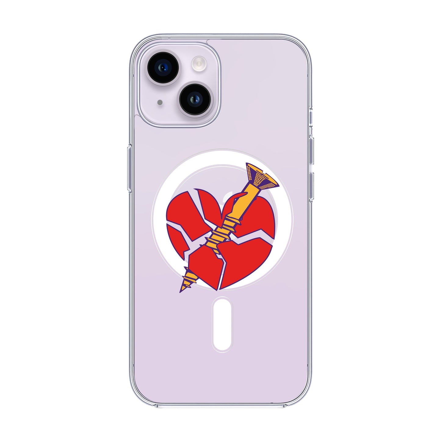 BROKEN HEART-iPhone 12 Pro Max Solid Kılıf MagSafe Özellikli