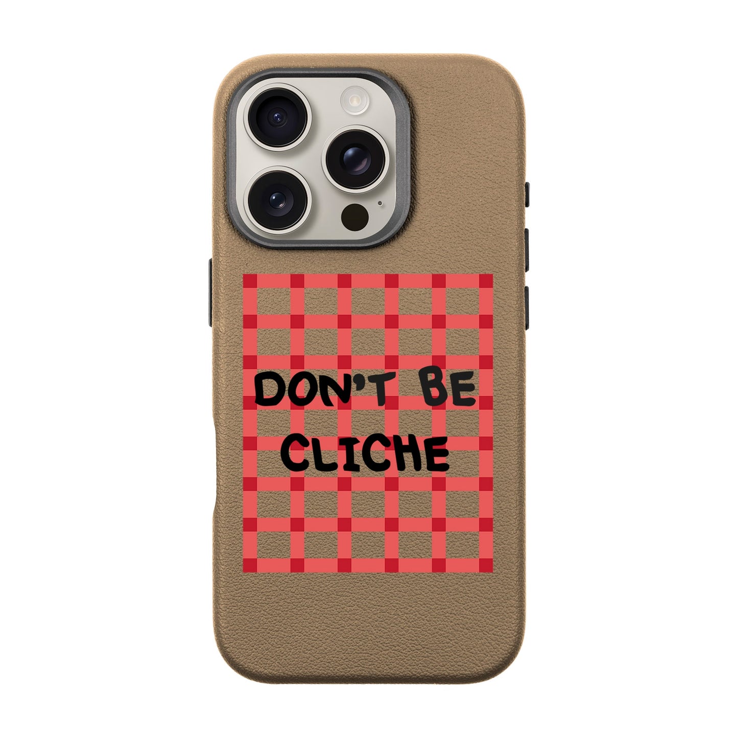 DON'T BE CLICHE-iPhone 16 Pro Leather Premium Kılıf MagSafe Özellikli