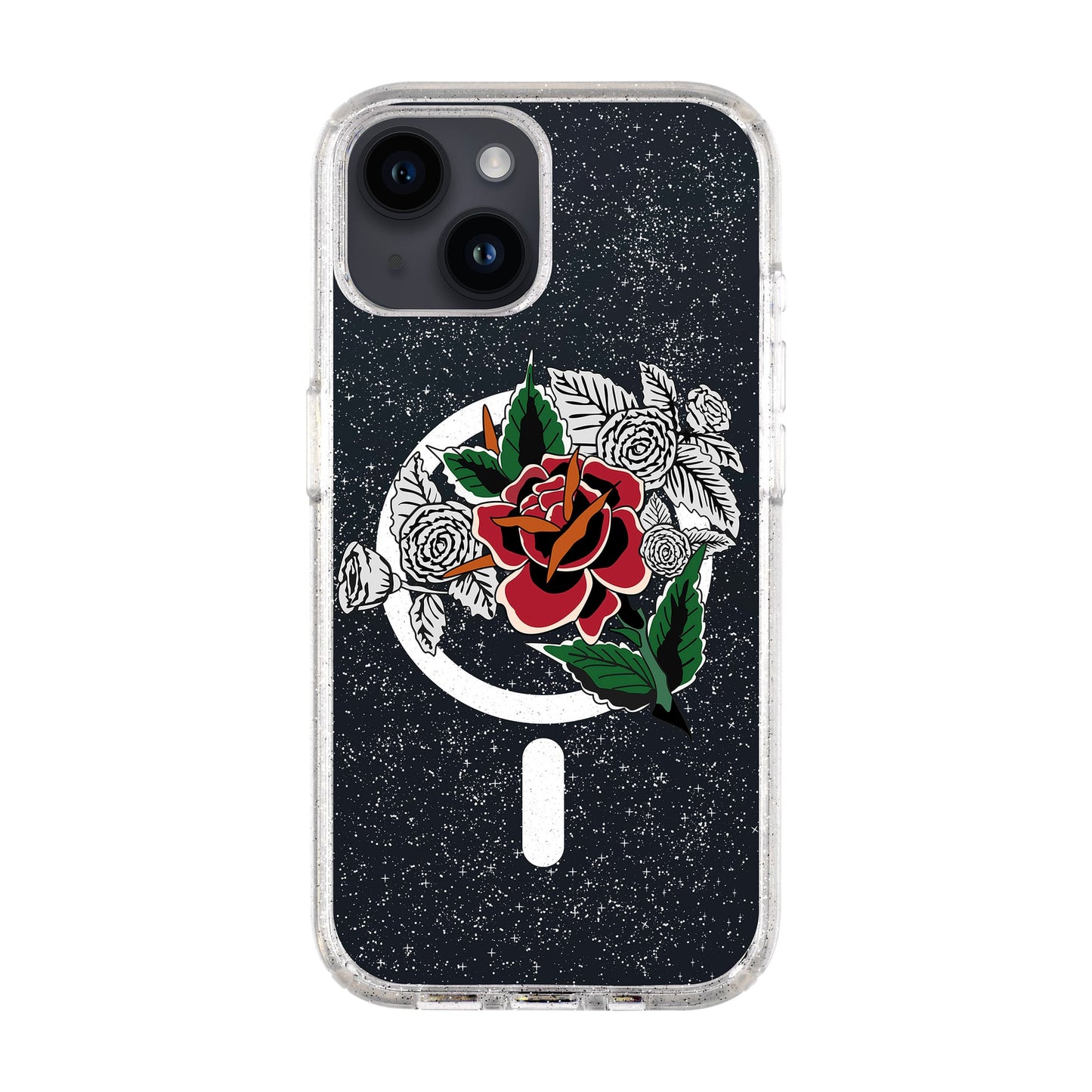 DRY ROSE-iPhone 14 Shiny Kılıf MagSafe Özellikli