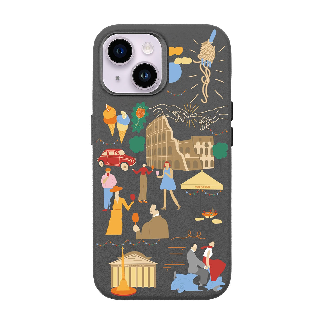 ROMA-iPhone 14 Leather Premium Kılıf MagSafe Özellikli