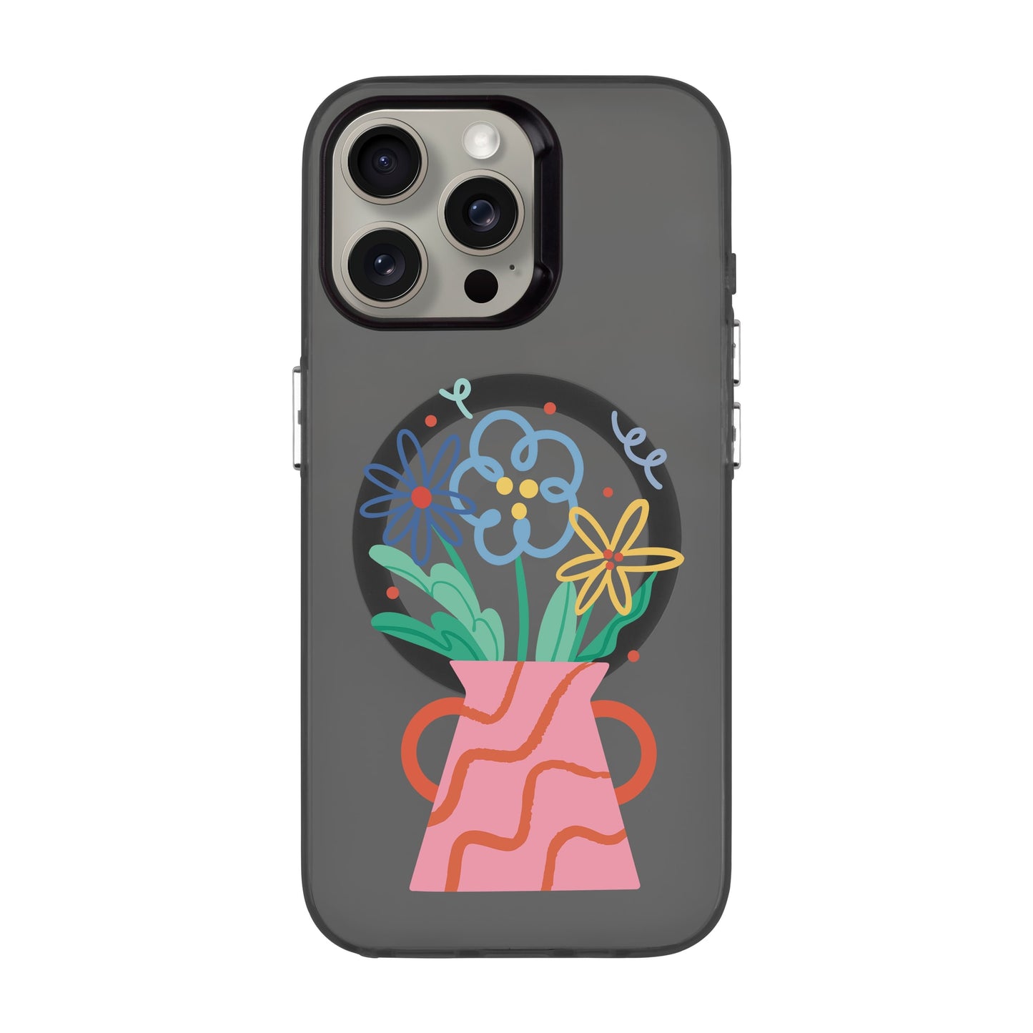 PINK VASE-iPhone 15 Pro Max Hold Kılıf MagSafe Özellikli