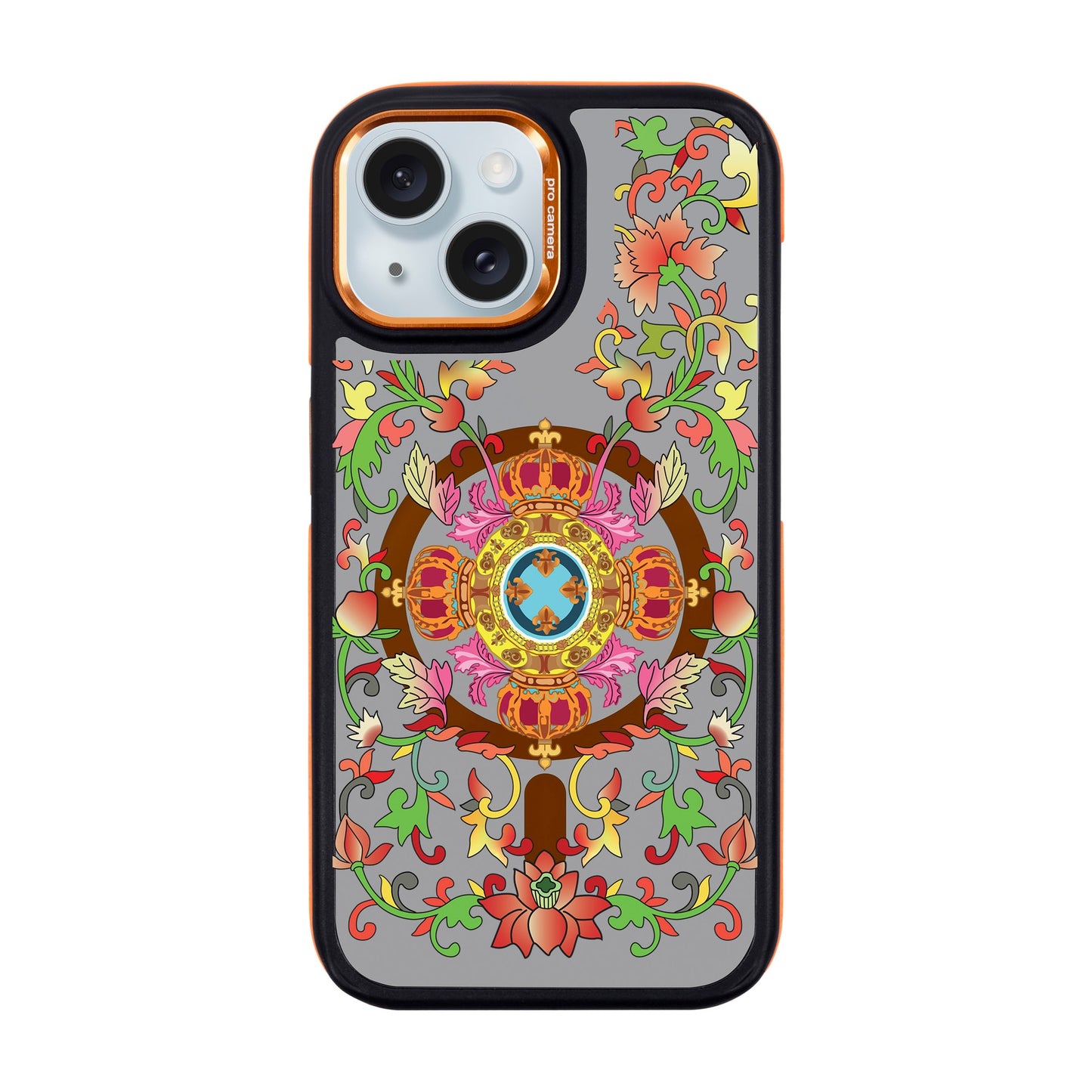 SPIRAL-iPhone 15 Dark Kılıf MagSafe Özellikli