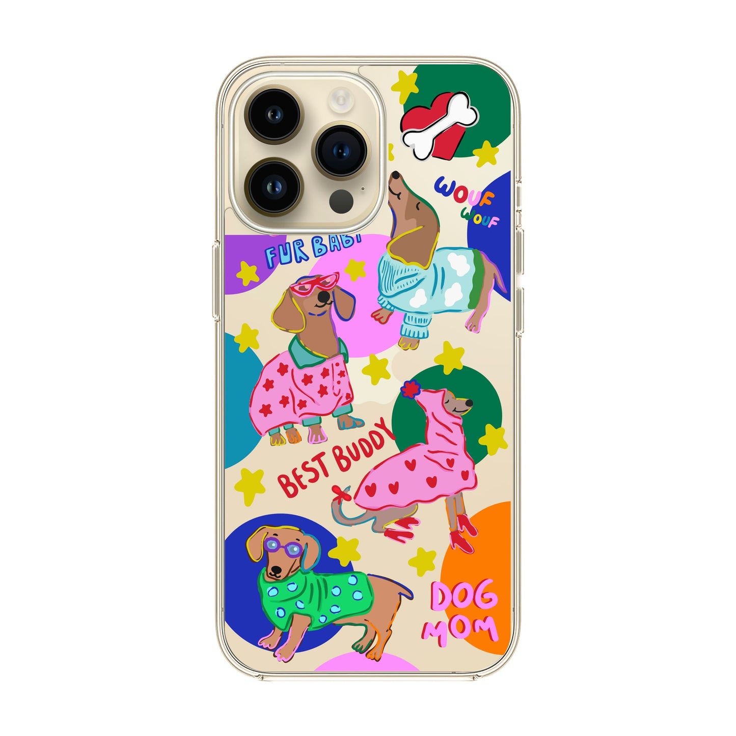 DOG MOM-iPhone 15 Pro Max Solid Kılıf