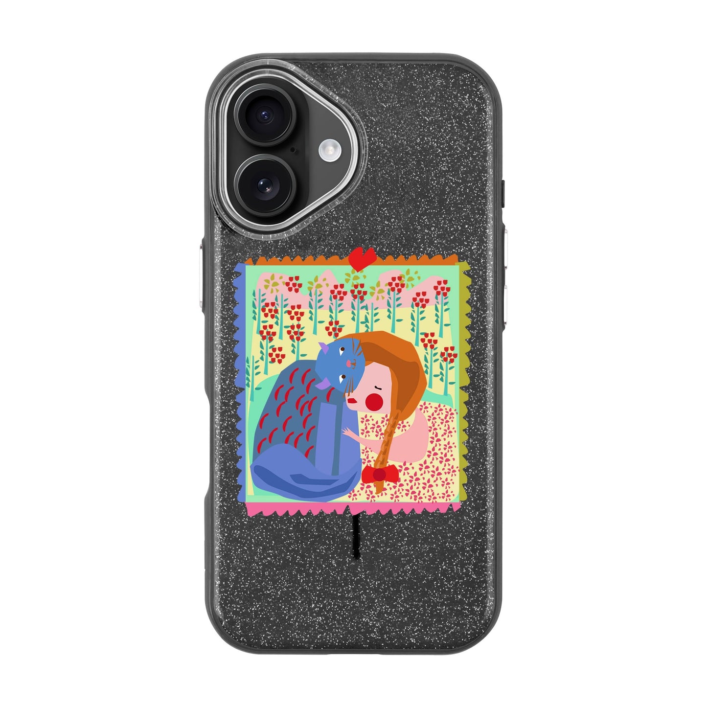 KEDİ POSTA PULU-iPhone 16 Plus Radiant Kılıf MagSafe Özellikli