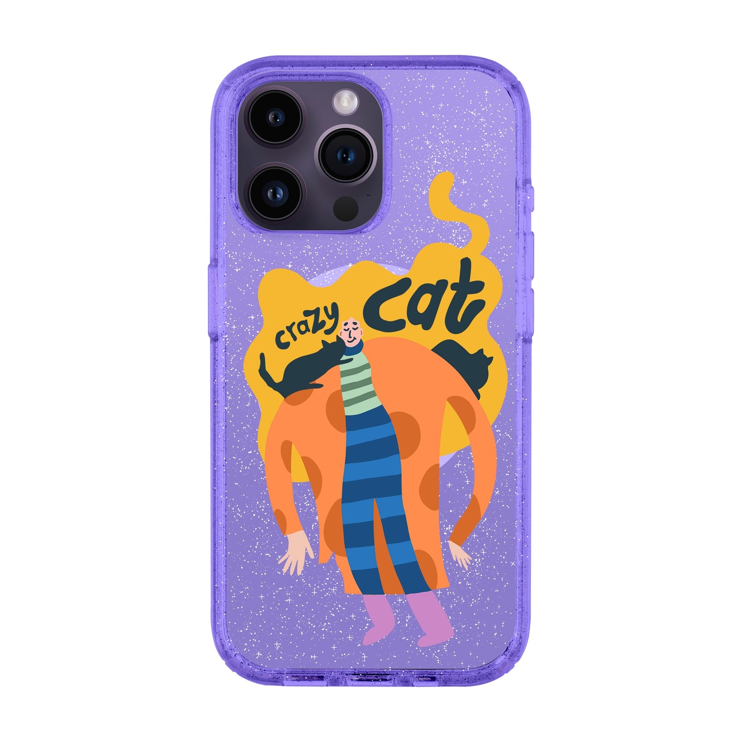 CRAZY CAT-iPhone 14 Pro Max Shiny Kılıf MagSafe Özellikli