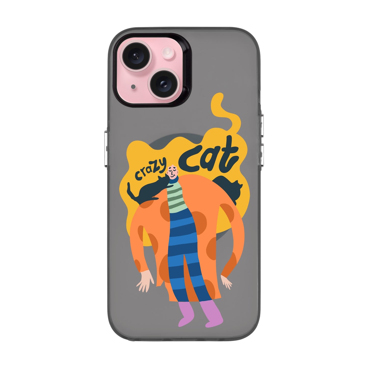CRAZY CAT-iPhone 15 Hold Kılıf MagSafe Özellikli