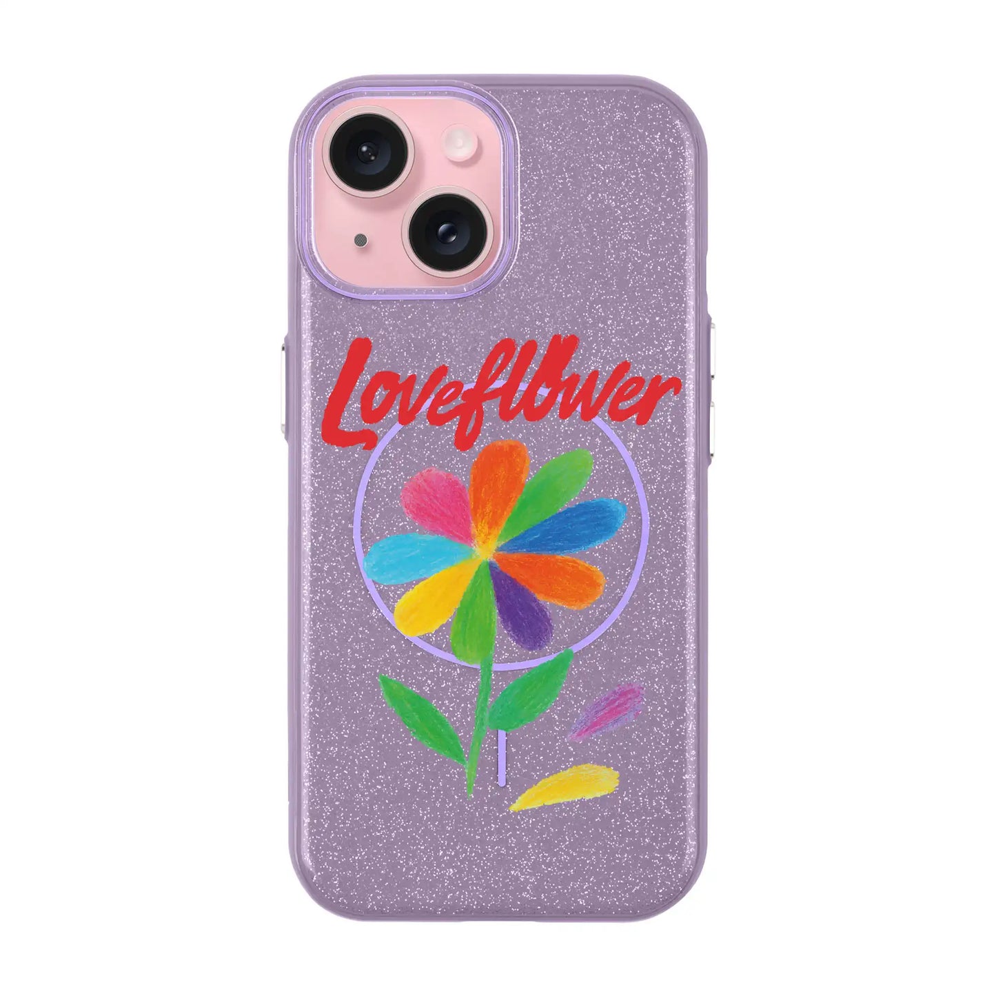 LOVE FLOWER-iPhone 15 Radiant Kılıf MagSafe Özellikli