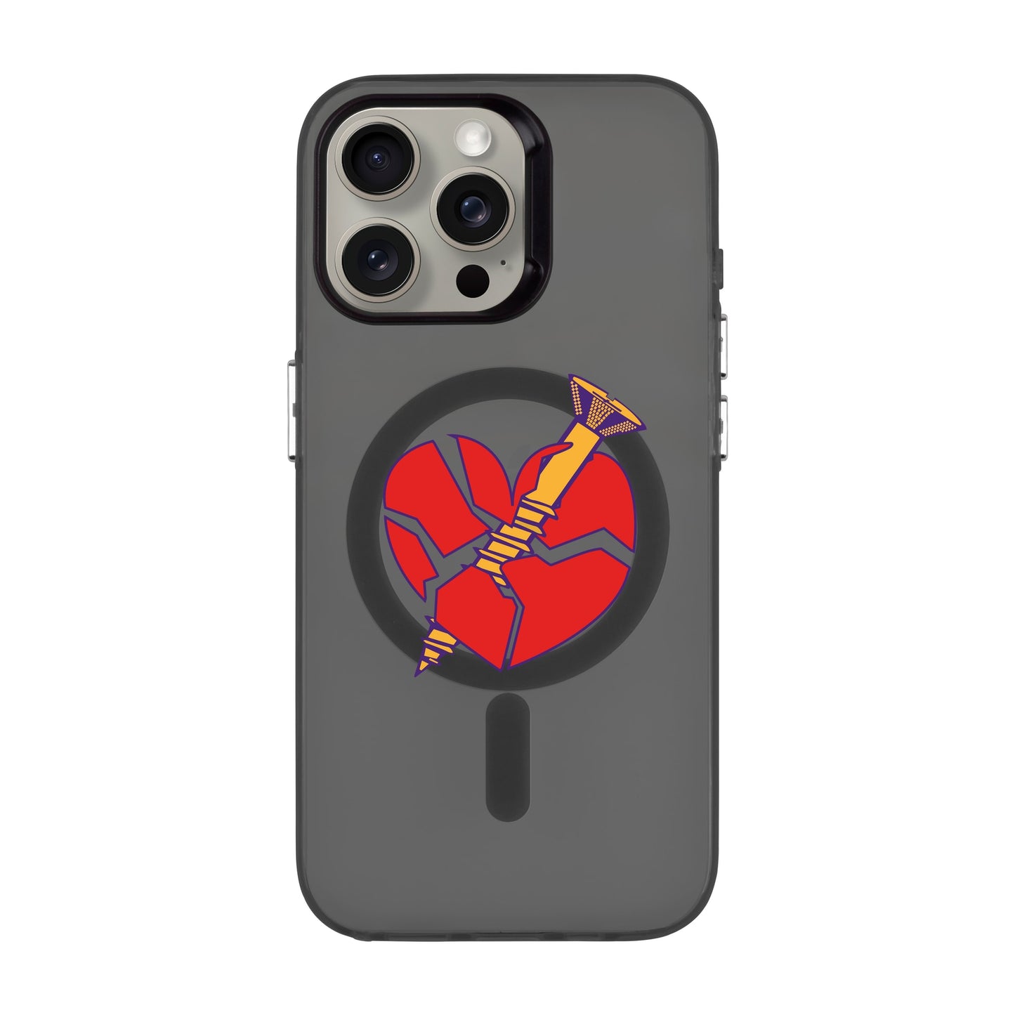 BROKEN HEART-iPhone 15 Pro Max Hold Kılıf MagSafe Özellikli