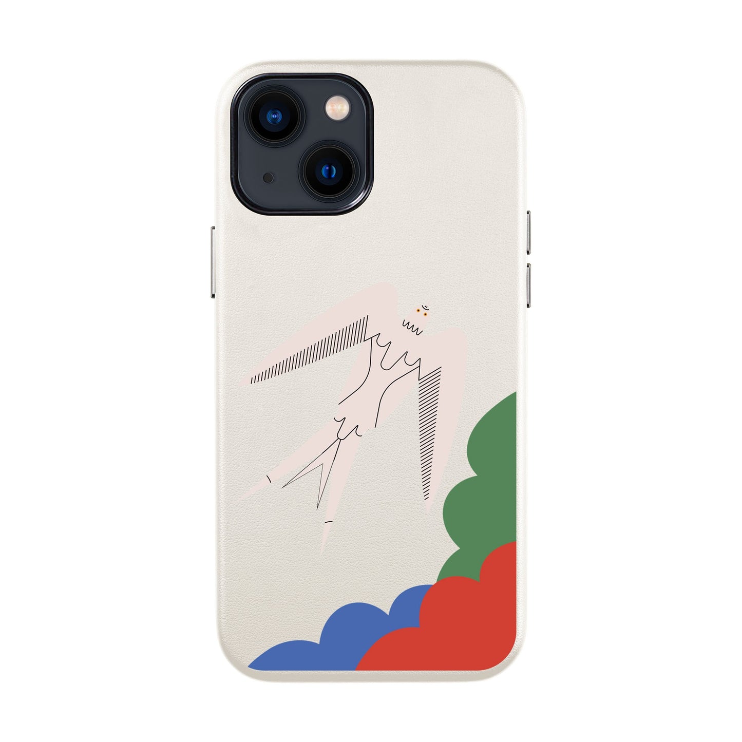 L’OISEAU LIBRE-iPhone 14 Leather Kılıf