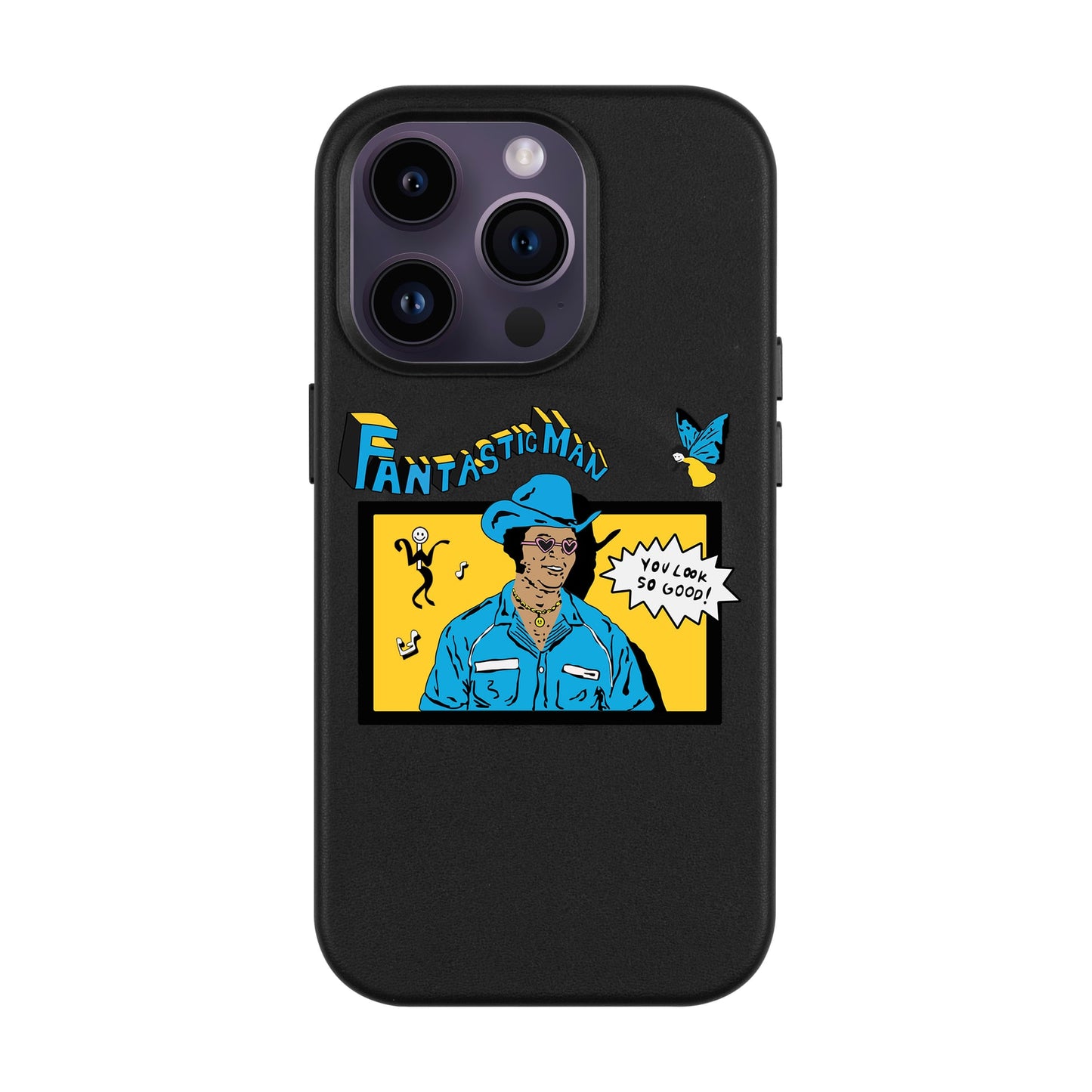 FANTASTIC MAN-iPhone 14 Pro Max Leather Kılıf MagSafe Özellikli
