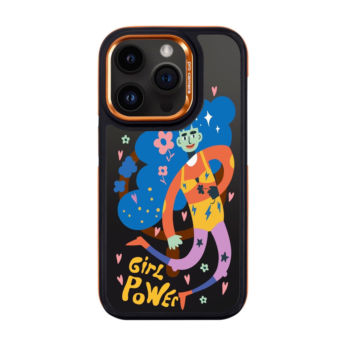 GIRL POWER-iPhone 14 Pro Dark Kılıf MagSafe Özellikli