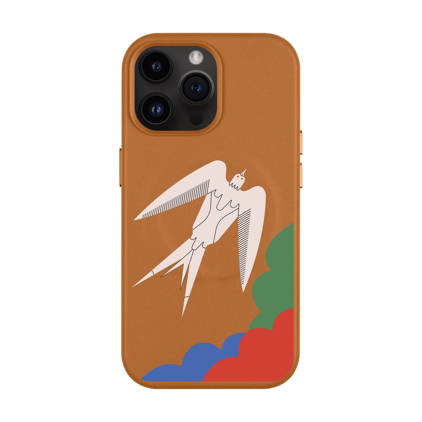 L’OISEAU LIBRE-iPhone 14 Pro Max Leather Kılıf MagSafe Özellikli