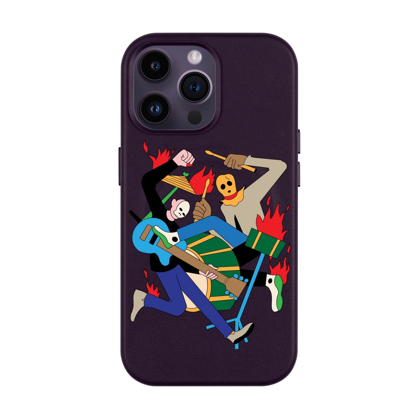 MONSTER MASH-iPhone 14 Pro Max Leather Kılıf MagSafe Özellikli
