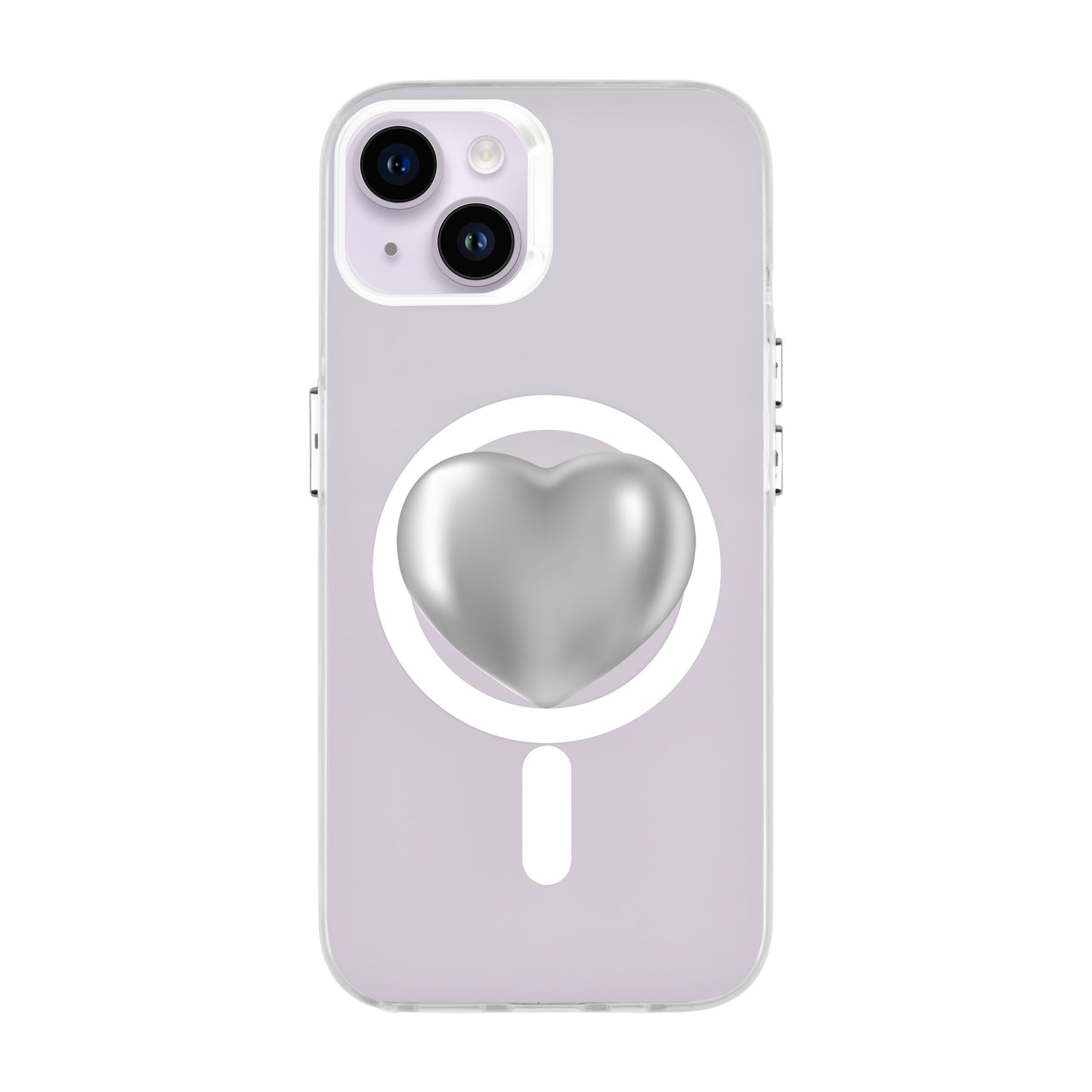 SILVER HEART-iPhone 14 Plus Hold Kılıf MagSafe Özellikli