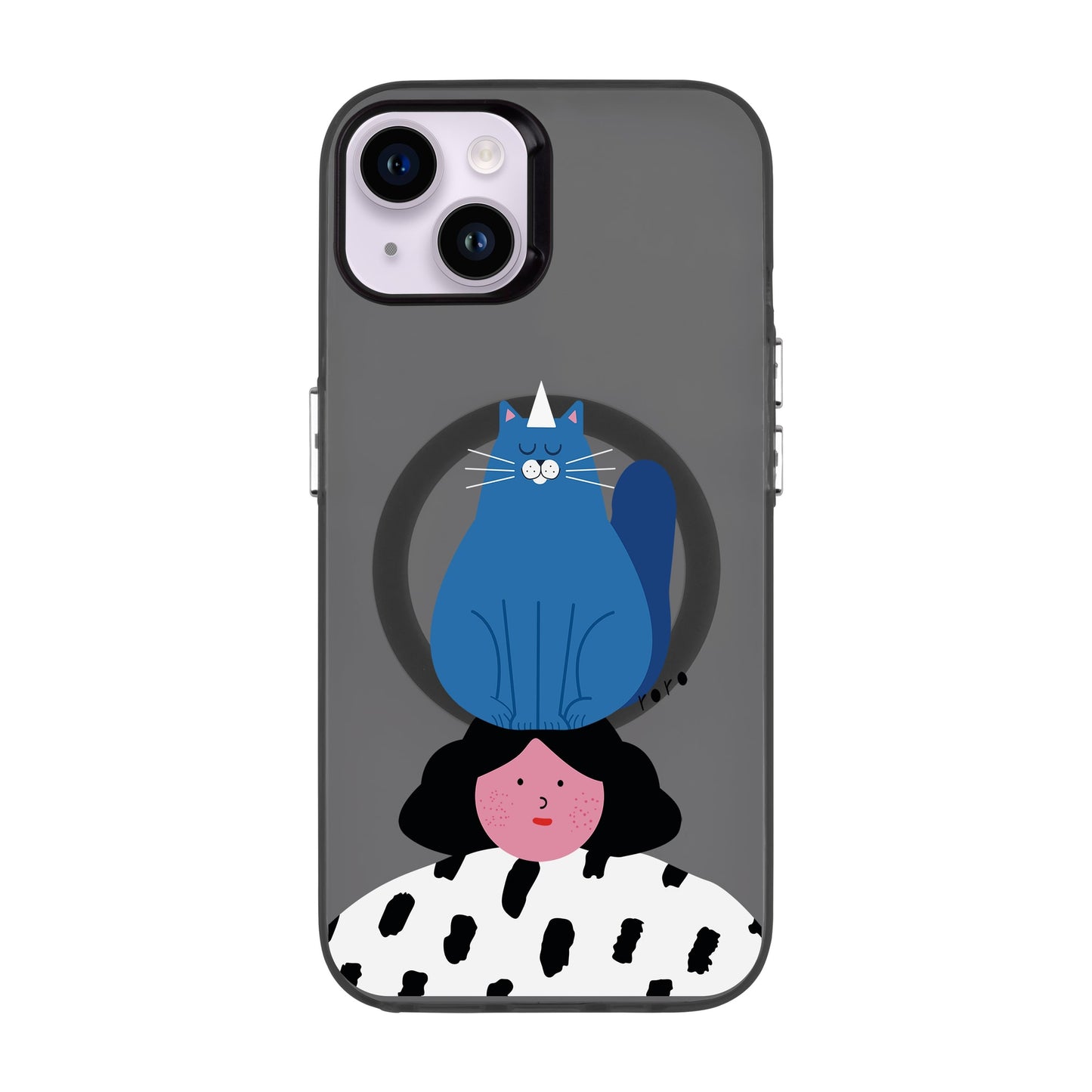 NAUGHTY CAT-iPhone 14 Plus Hold Kılıf MagSafe Özellikli
