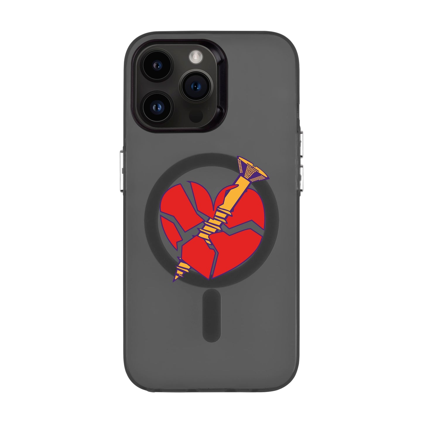 BROKEN HEART-iPhone 14 Pro Max Hold Kılıf MagSafe Özellikli