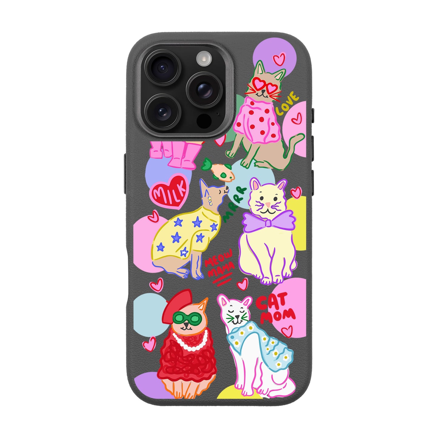 CAT MOM-iPhone 16 Pro Max Leather Premium Kılıf MagSafe Özellikli