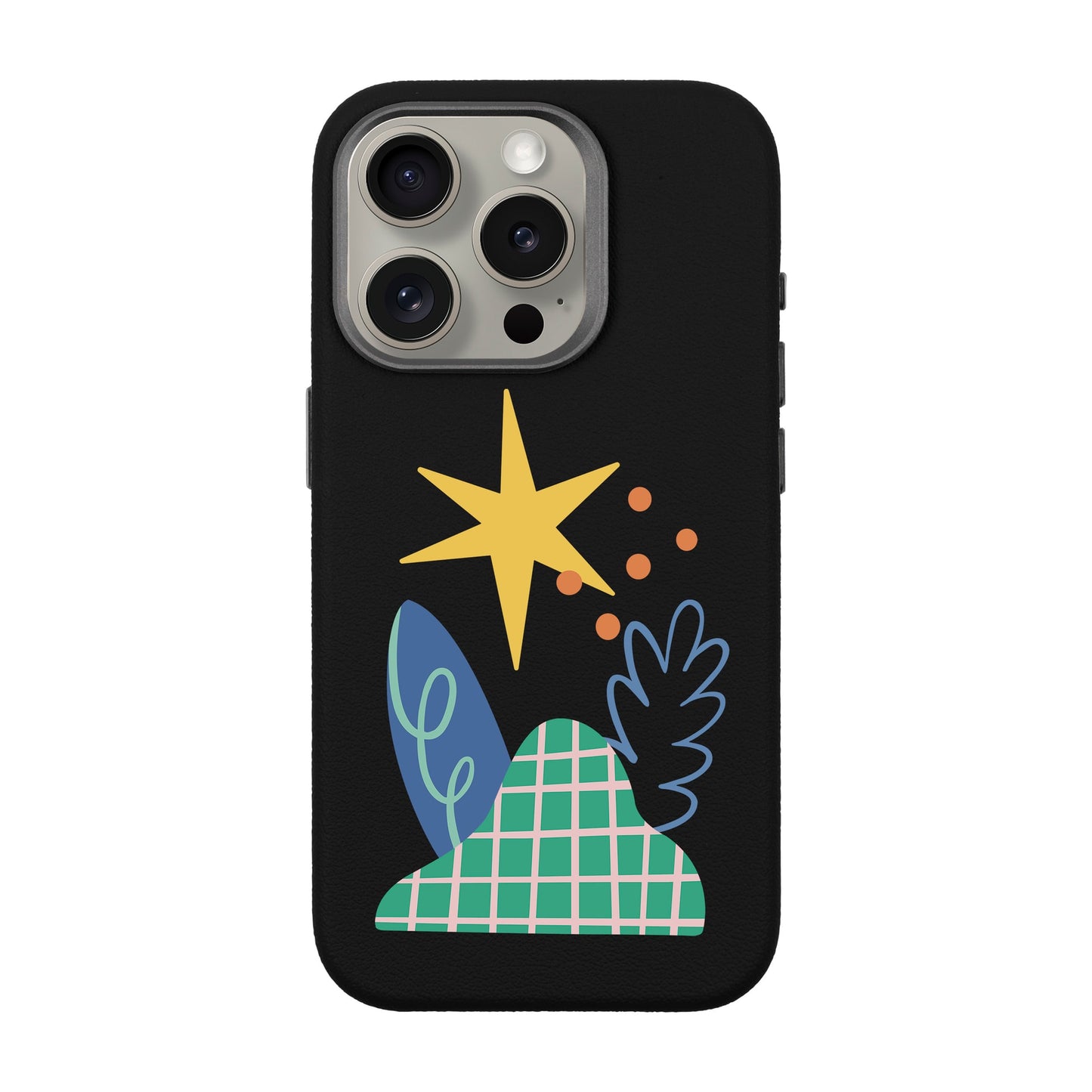 LITTLE NATURE-iPhone 15 Pro Leather Premium Kılıf MagSafe Özellikli