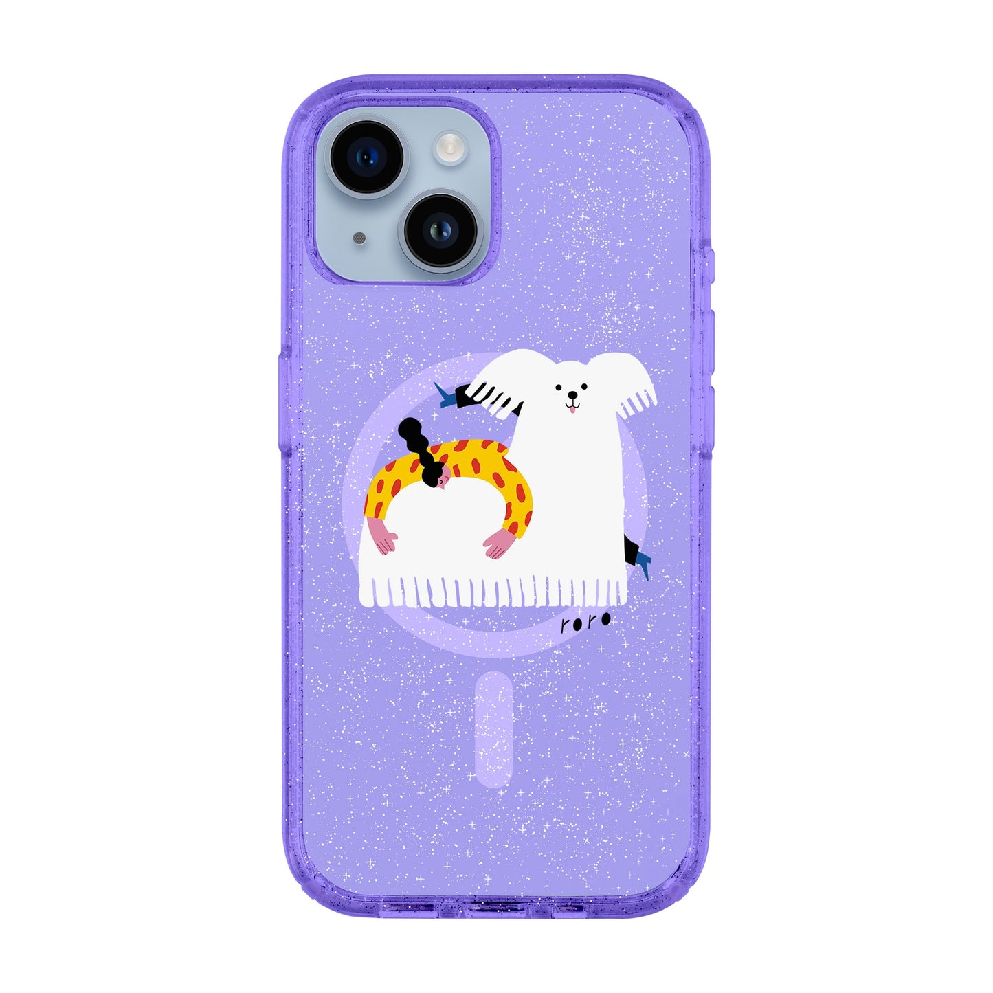 FANCY DOG-iPhone 14 Shiny Kılıf MagSafe Özellikli