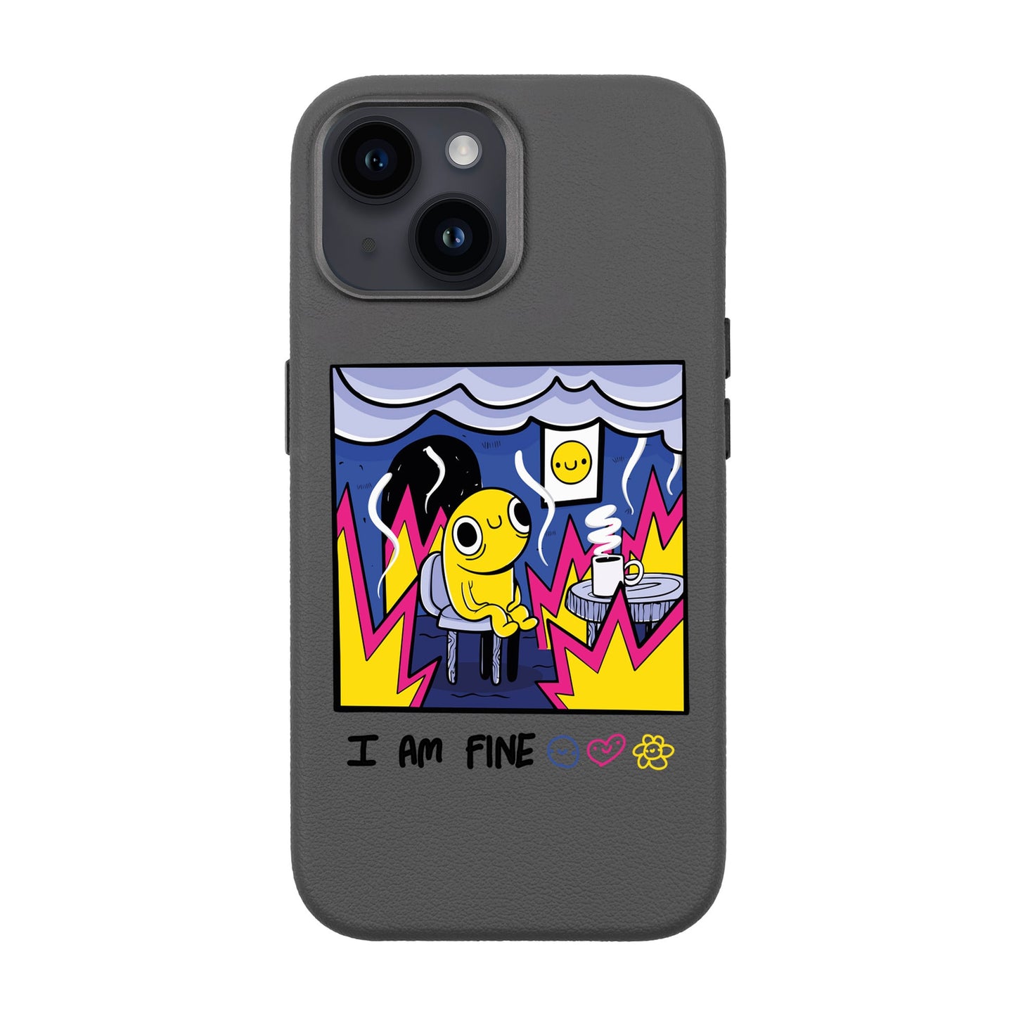 I AM FINE-iPhone 13 Leather Premium Kılıf MagSafe Özellikli
