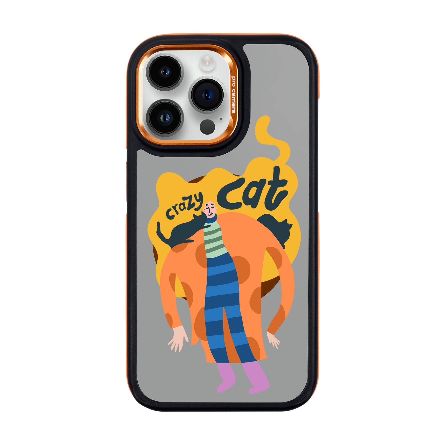 CRAZY CAT-iPhone 14 Pro Max Dark Kılıf MagSafe Özellikli