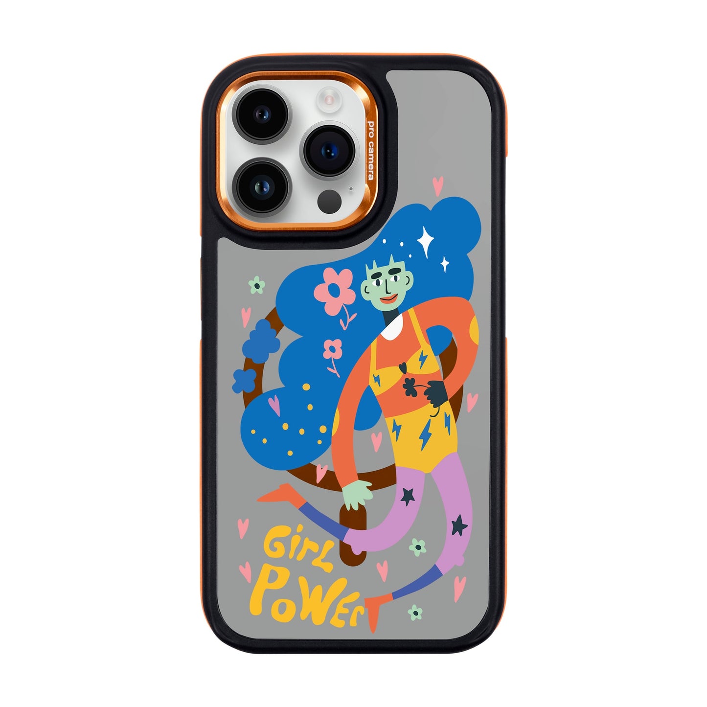 GIRL POWER-iPhone 14 Pro Max Dark Kılıf MagSafe Özellikli