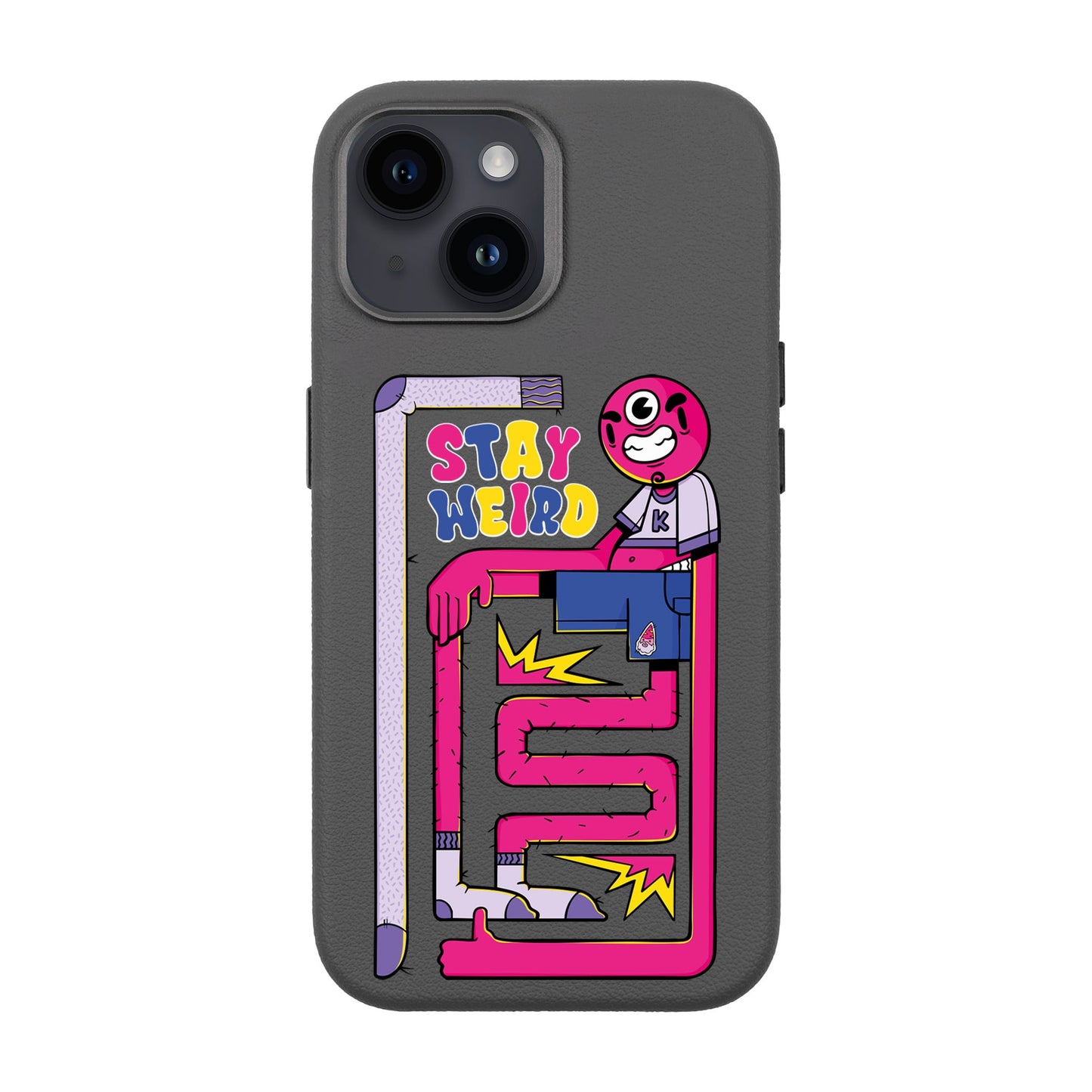 OG TOOTHY-iPhone 14 Leather Premium Kılıf MagSafe Özellikli