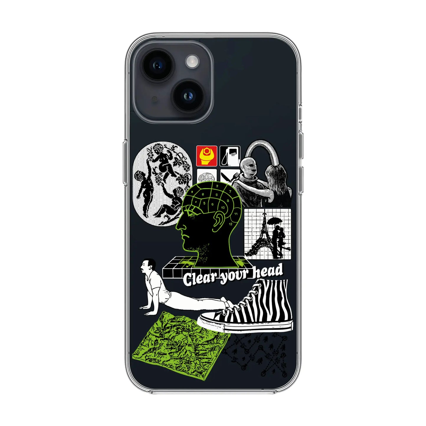 CLEAR YOUR HEAD-iPhone 13 Solid Kılıf