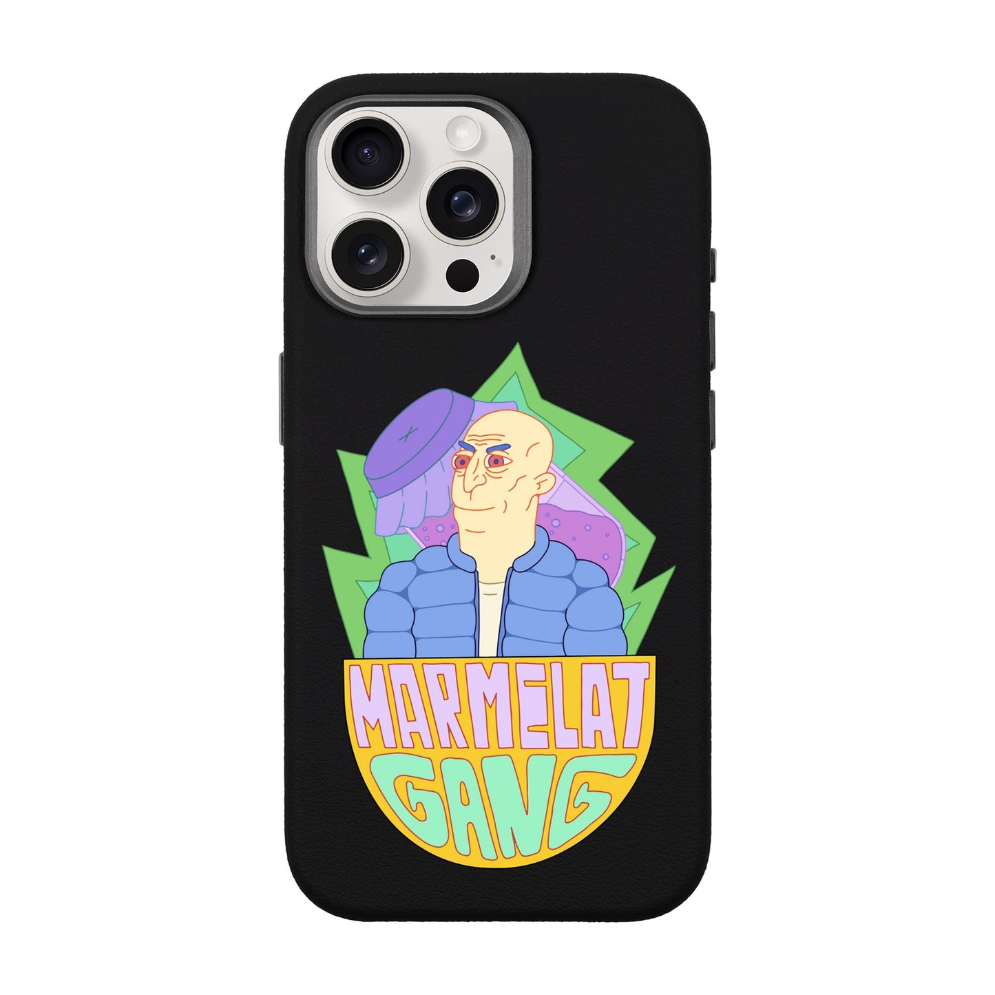 MARMELAT GANG-iPhone 15 Pro Max Leather Premium Kılıf MagSafe Özellikli