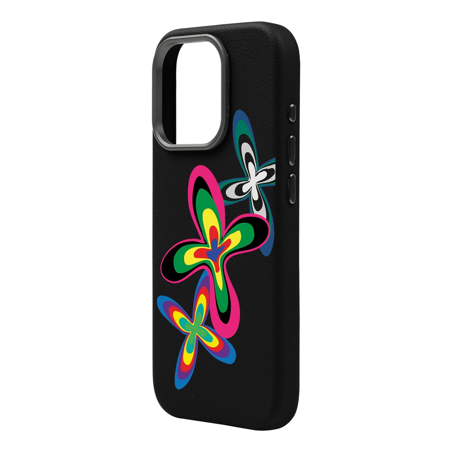COLOR FLOWER-iPhone 16 Pro Max Leather Premium Kılıf MagSafe Özellikli