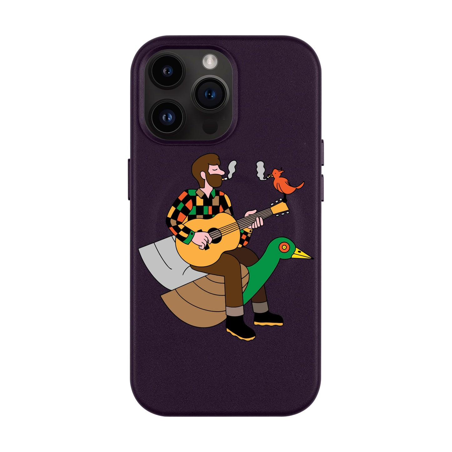 BIRDS OF A FEATHER-iPhone 14 Pro Max Leather Kılıf MagSafe Özellikli