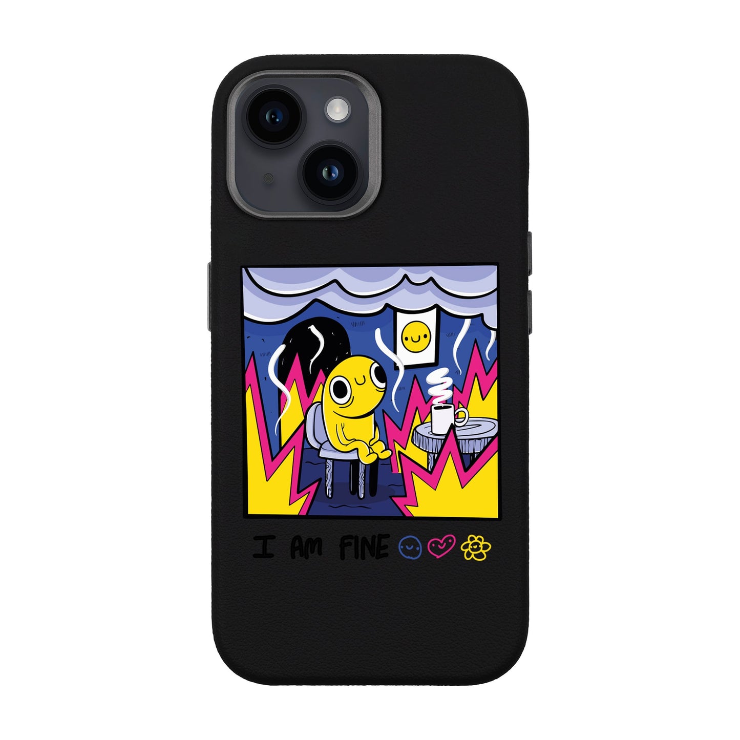 I AM FINE-iPhone 13 Leather Premium Kılıf MagSafe Özellikli