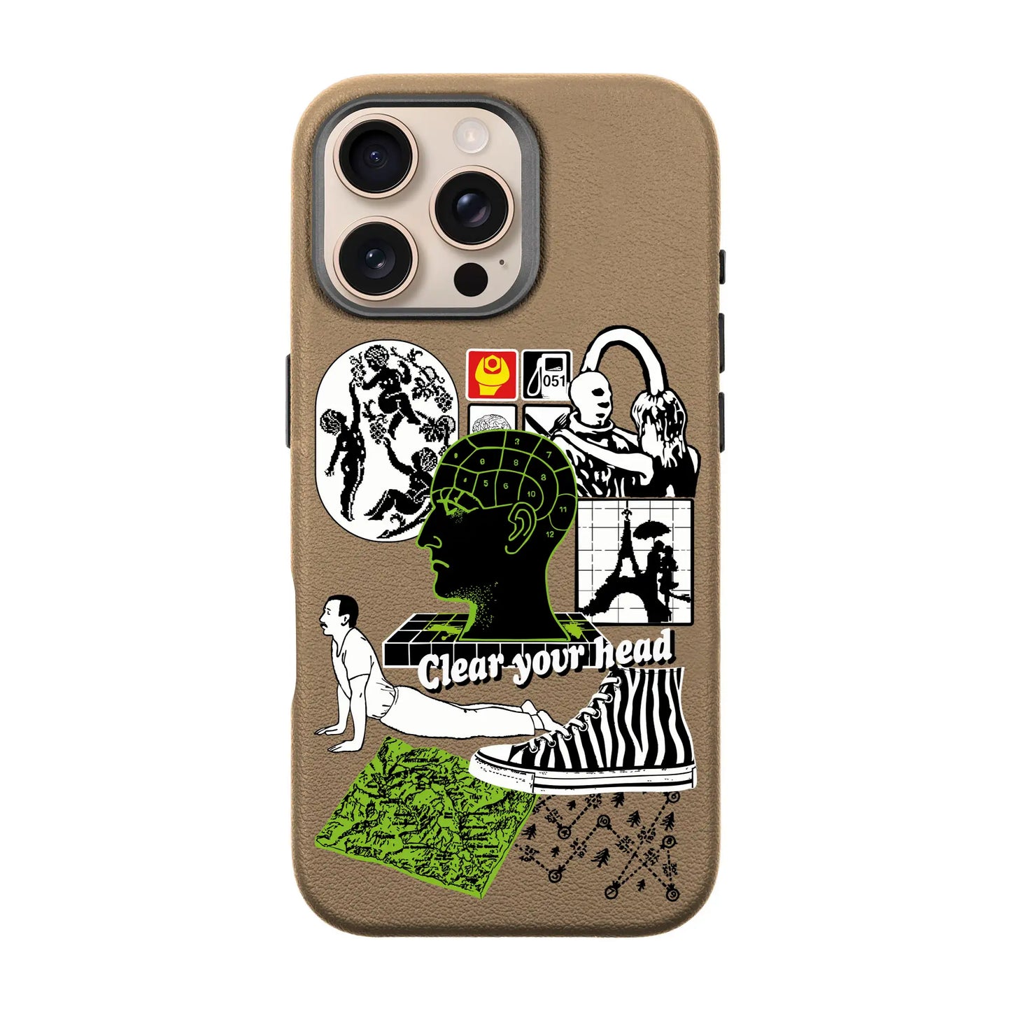 CLEAR YOUR HEAD-iPhone 16 Pro Max Leather Premium Kılıf MagSafe Özellikli