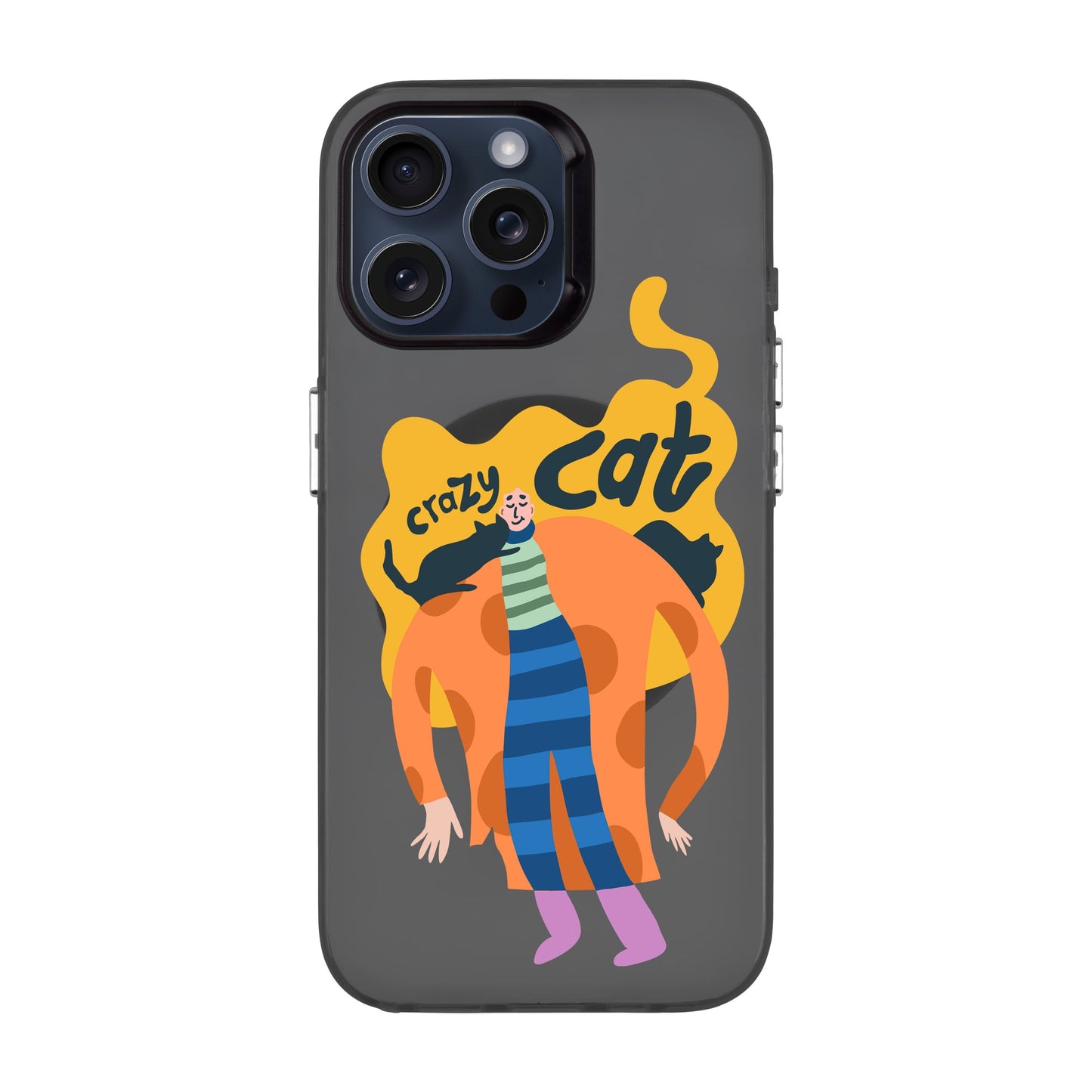 CRAZY CAT-iPhone 15 Pro Max Hold Kılıf MagSafe Özellikli