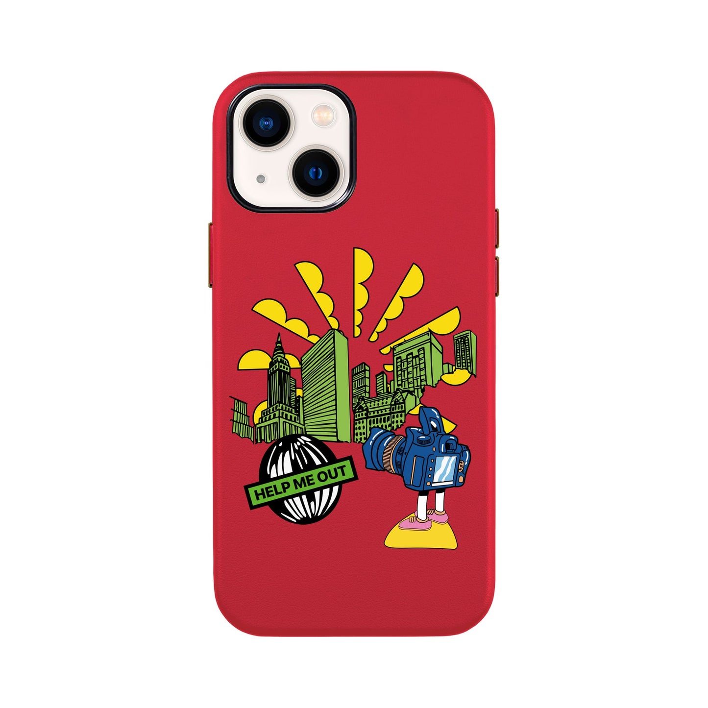 HELP ME OUT-iPhone 13 Mini Leather Kılıf