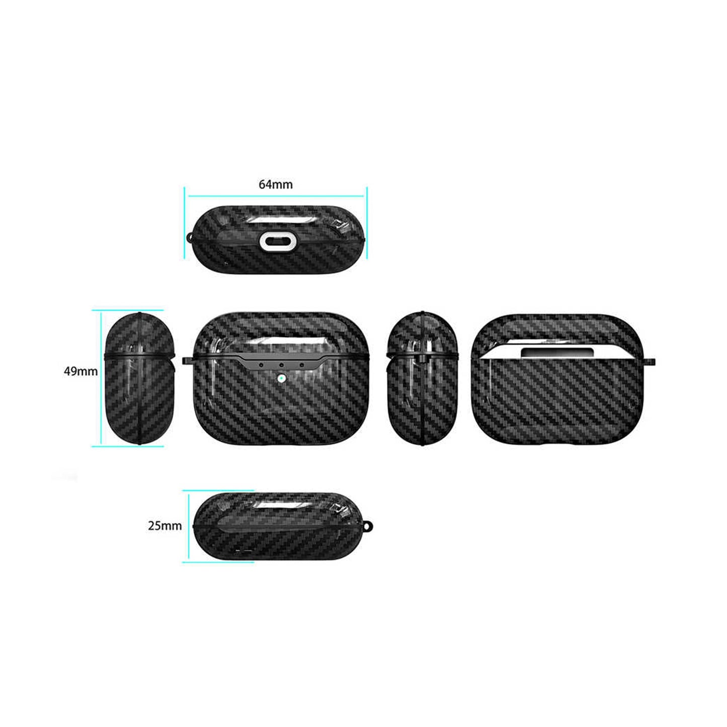 NEW-Apple AirPods Pro / Pro 2 Carbon Kılıf