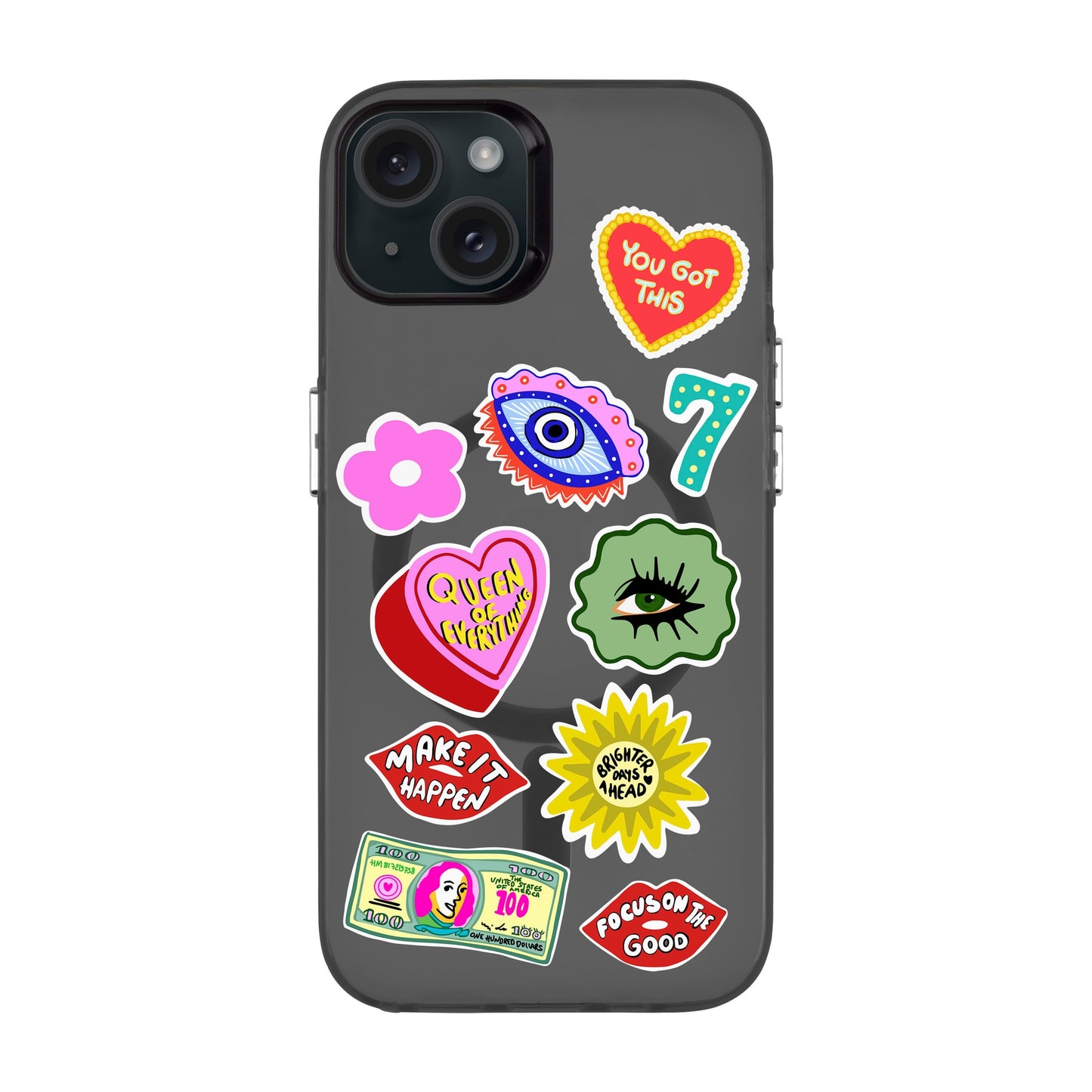 HM STICKERS-iPhone 15 Plus Hold Kılıf MagSafe Özellikli