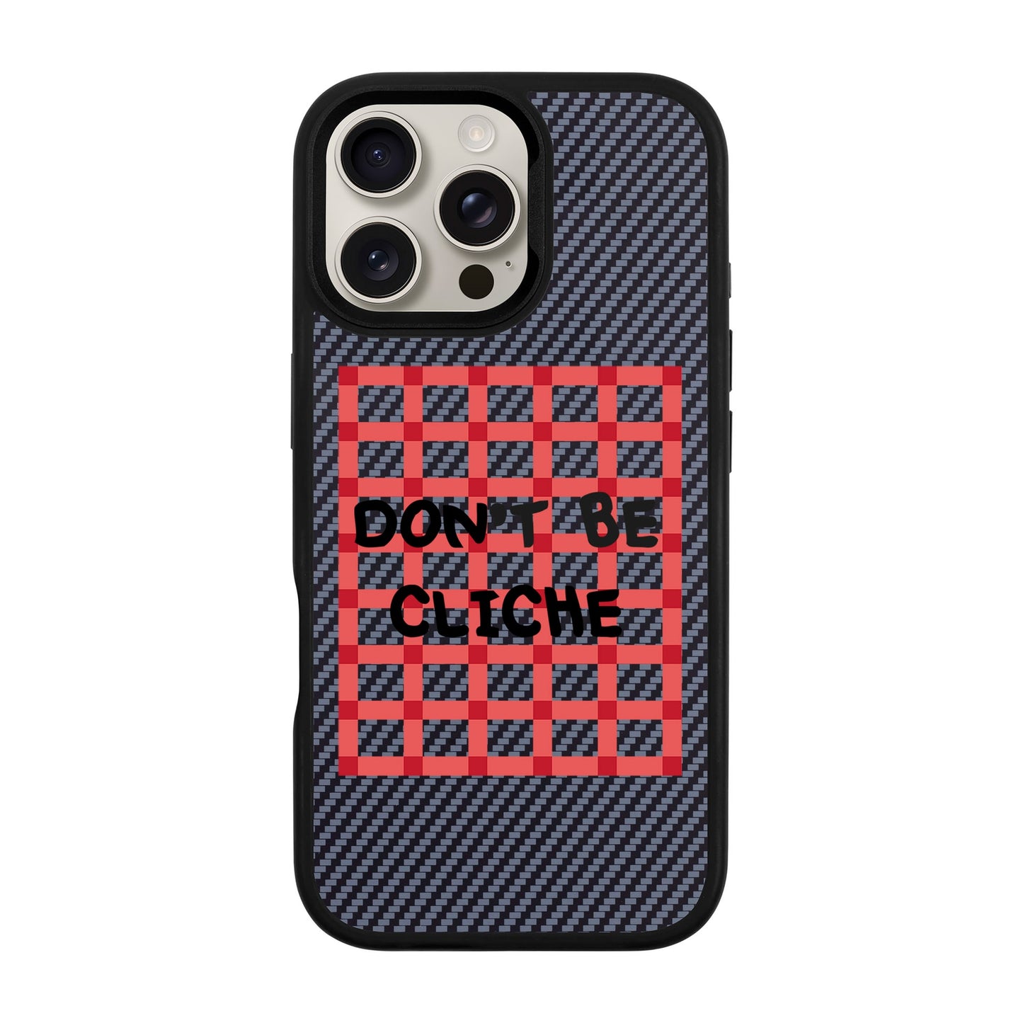 DON'T BE CLICHE-iPhone 16 Pro Max Plaid Kılıf MagSafe Özellikli
